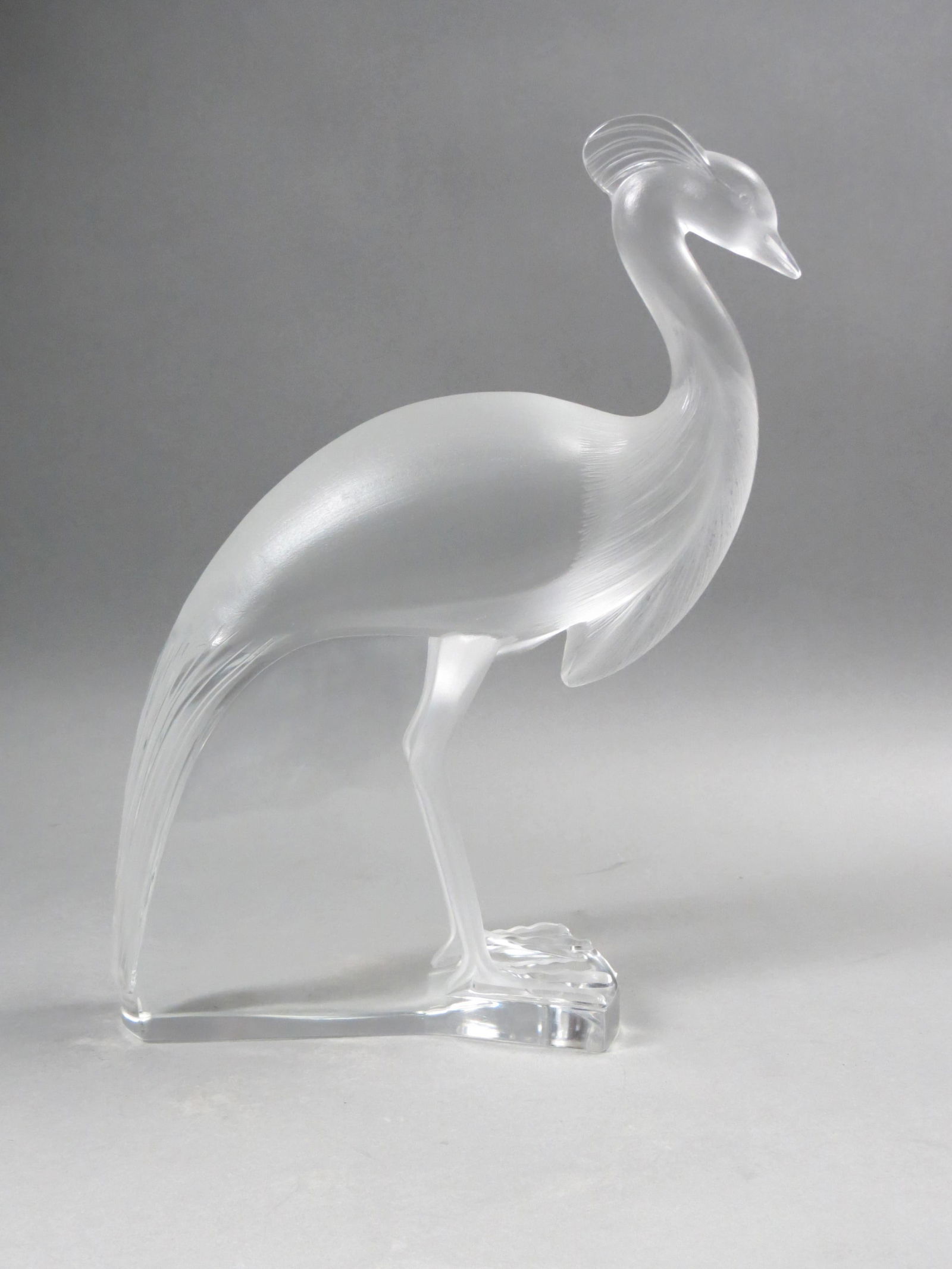 Lalique Crystal Large Figurine of a Peacock, "Louisiane", (1 of 5)