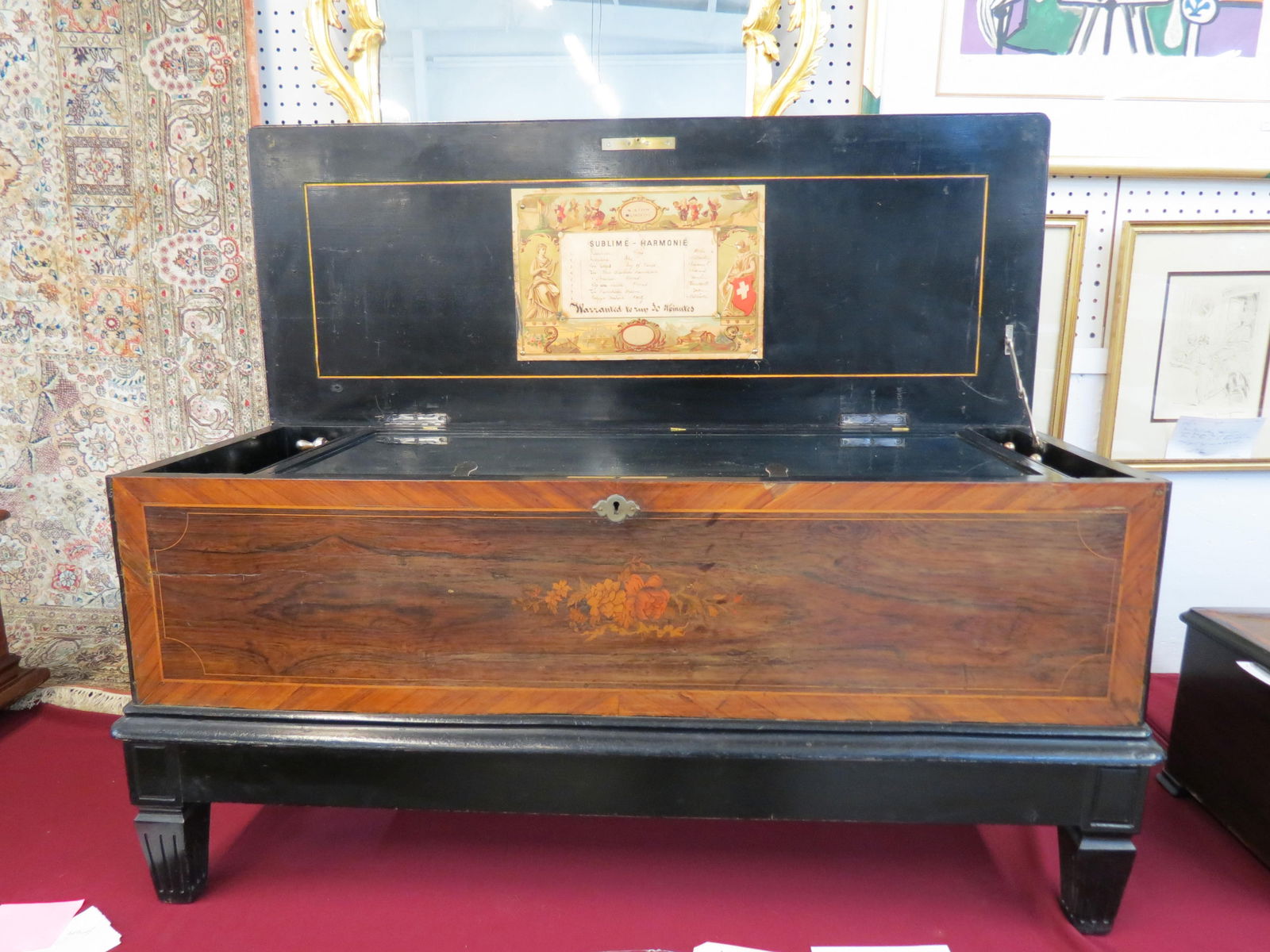 Paillard 1880's Large Sublime-Harmonie Cylinder Music Box, (1 of 14)