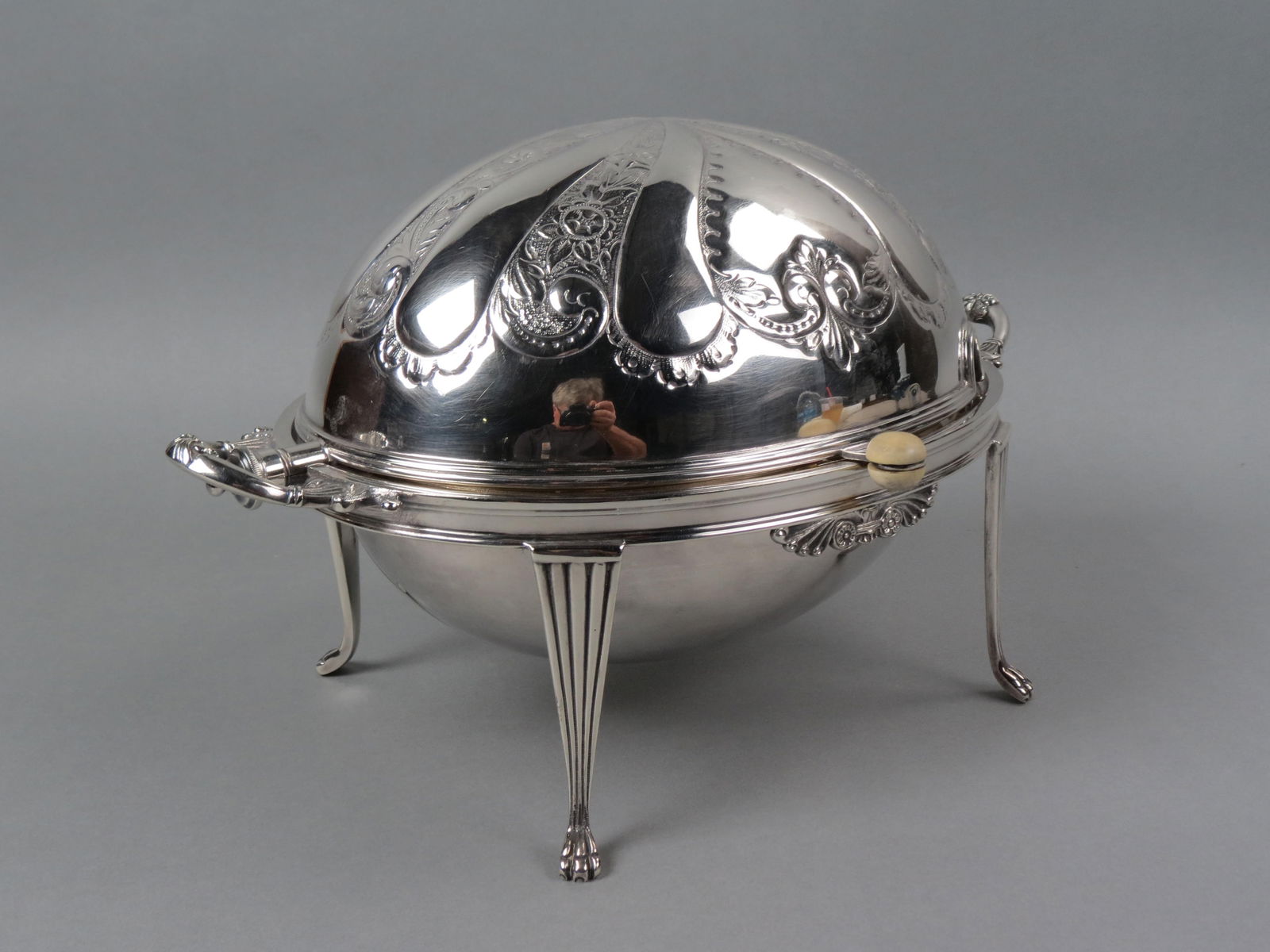 English Silverplate Breakfast Warming Dome, (1 of 6)