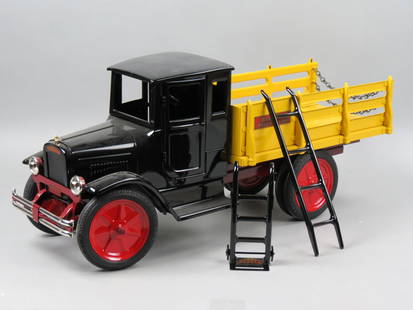 Buddy L Line Metal Truck,: by T-Reproductions, pressed steel, #2-203B, Baggage Truck, 1931 Type II, #154 of 475 in llimited edition, 26 1/2" long, 11 1/2" tall, with original box.