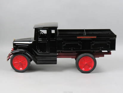 Buddy L Line Metal Truck,: T-Reproductions, pressed steel, #2-202A, Sand & Gravel Truck, 1932, type ii, #148 of 475 in limited edition, 26 1/2" long, 11 1/2" tall, 17 pounds, with original box.