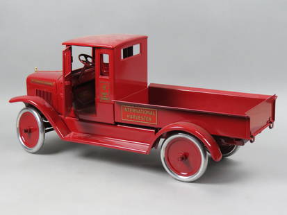 Buddy L Line Metal Truck,: by T-Reproductions, pressed steel, "Red Baby" Express Truck (1929-1930), #276 of 475 in limited edition, 24 1/2" long, 11 1/2" tall, with original box.