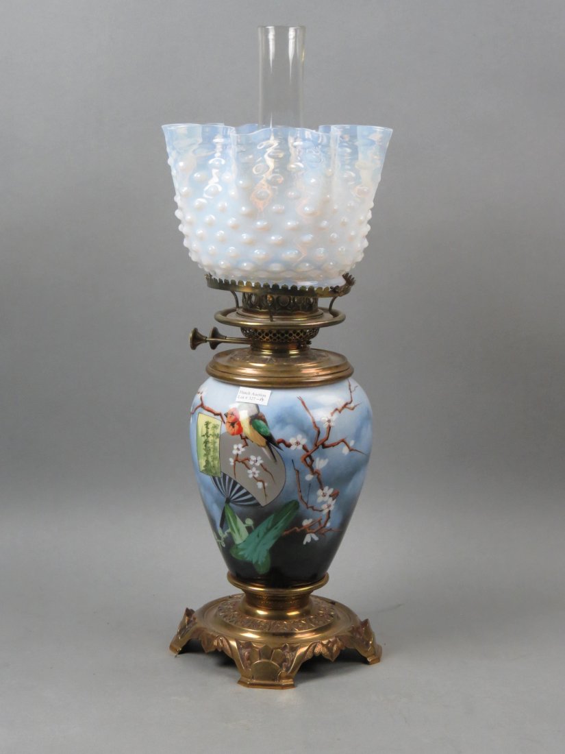 Fine 19th Century banquet Lamp, (1 of 10)