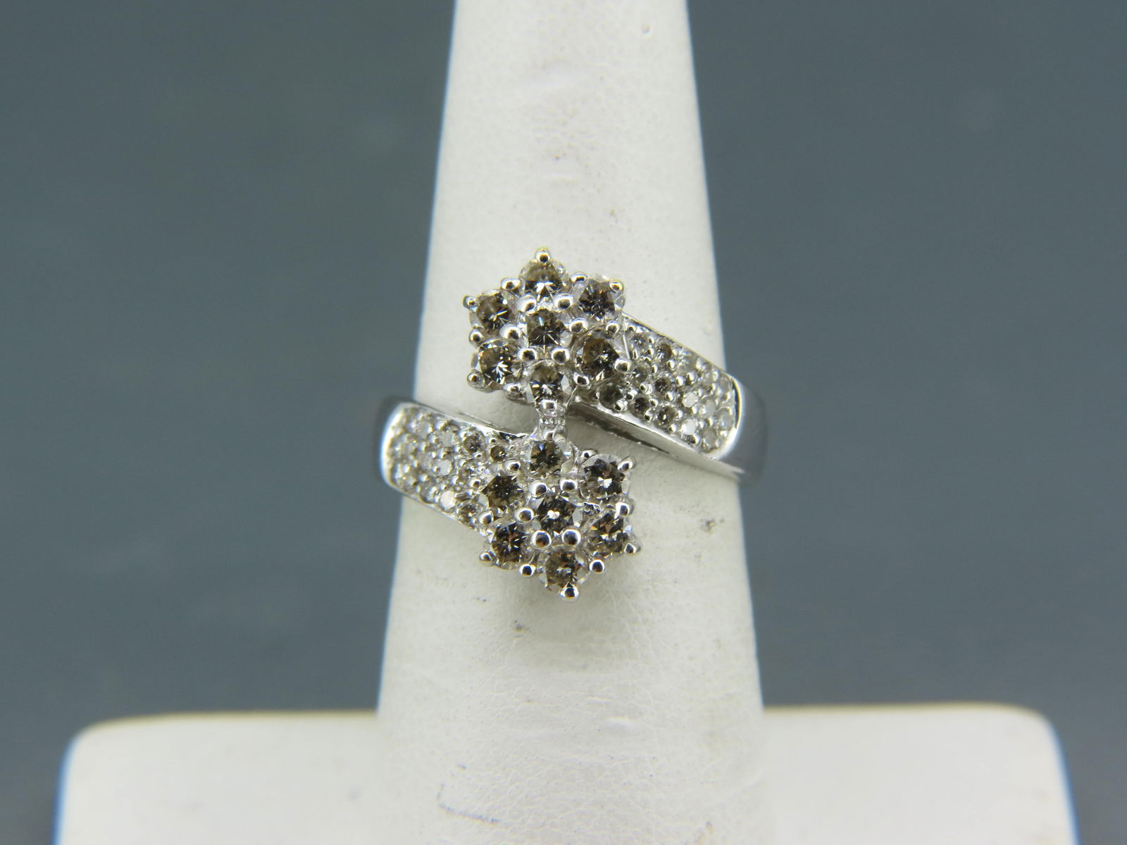 Diamond 14K White Gold Ring, (1 of 6)