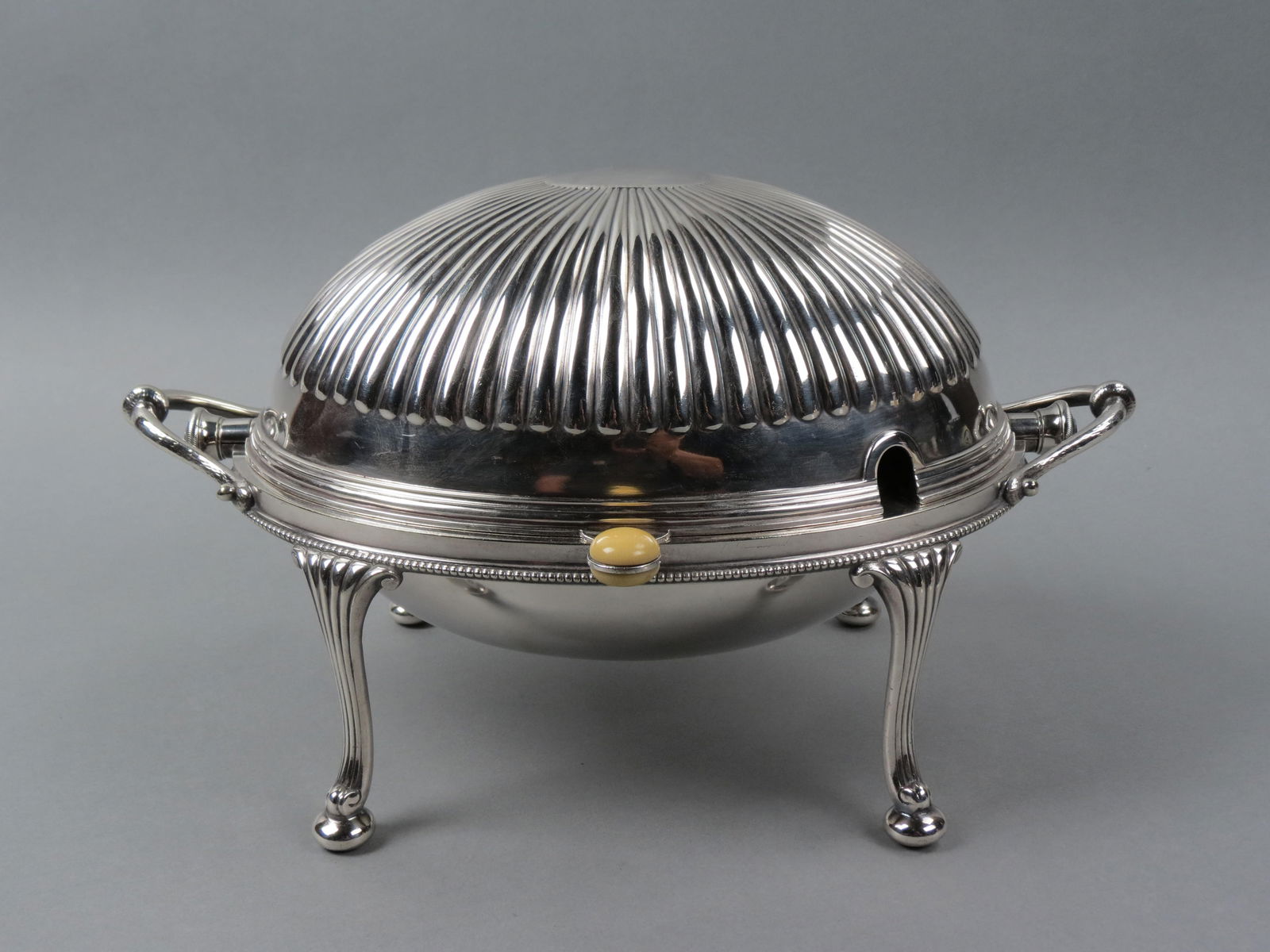 English Silverplate Breakfast Warming Dome Server, (1 of 5)