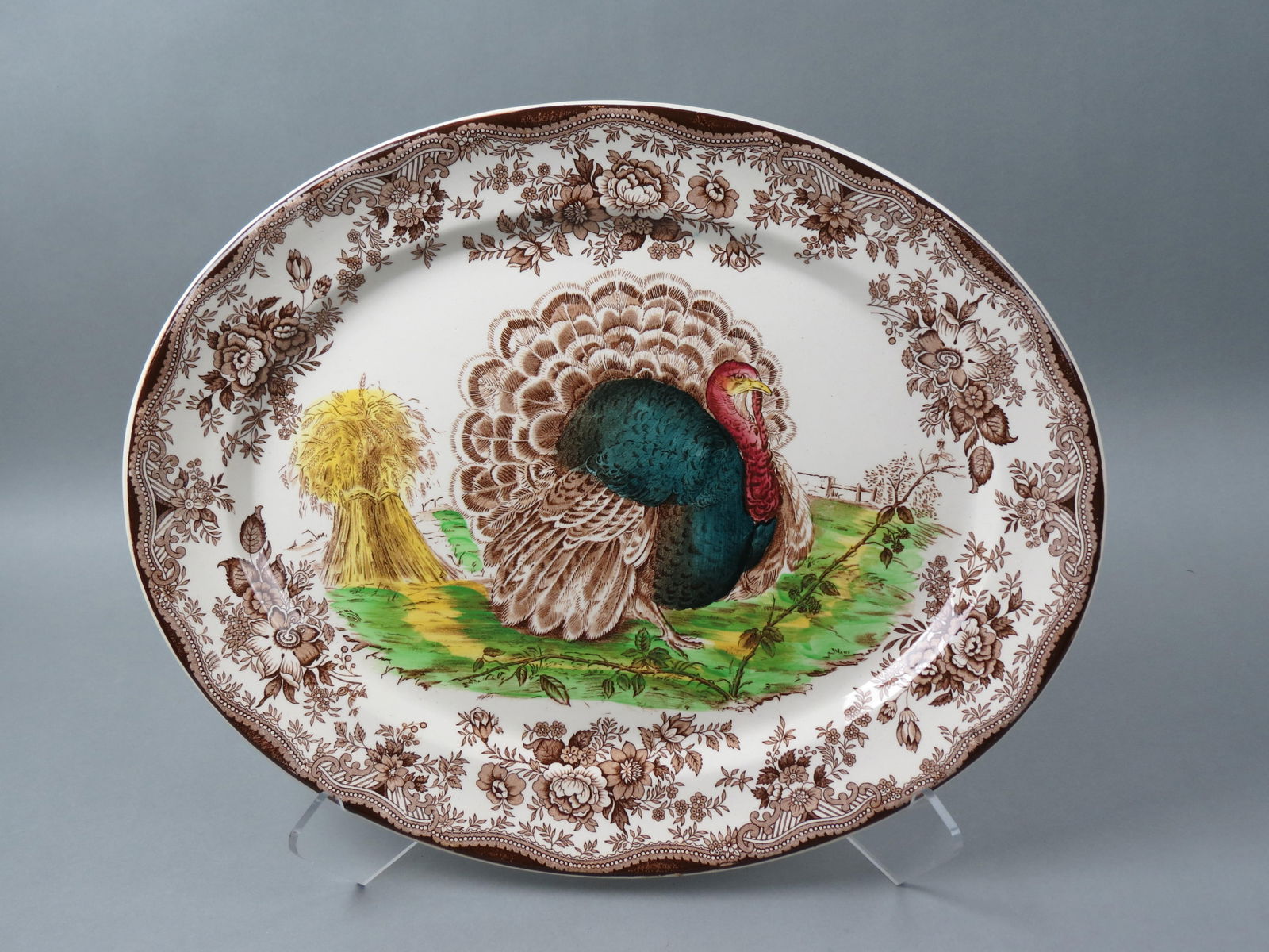 Clarice Cliff Royal Staffordshire Turkey Platter, (1 of 4)