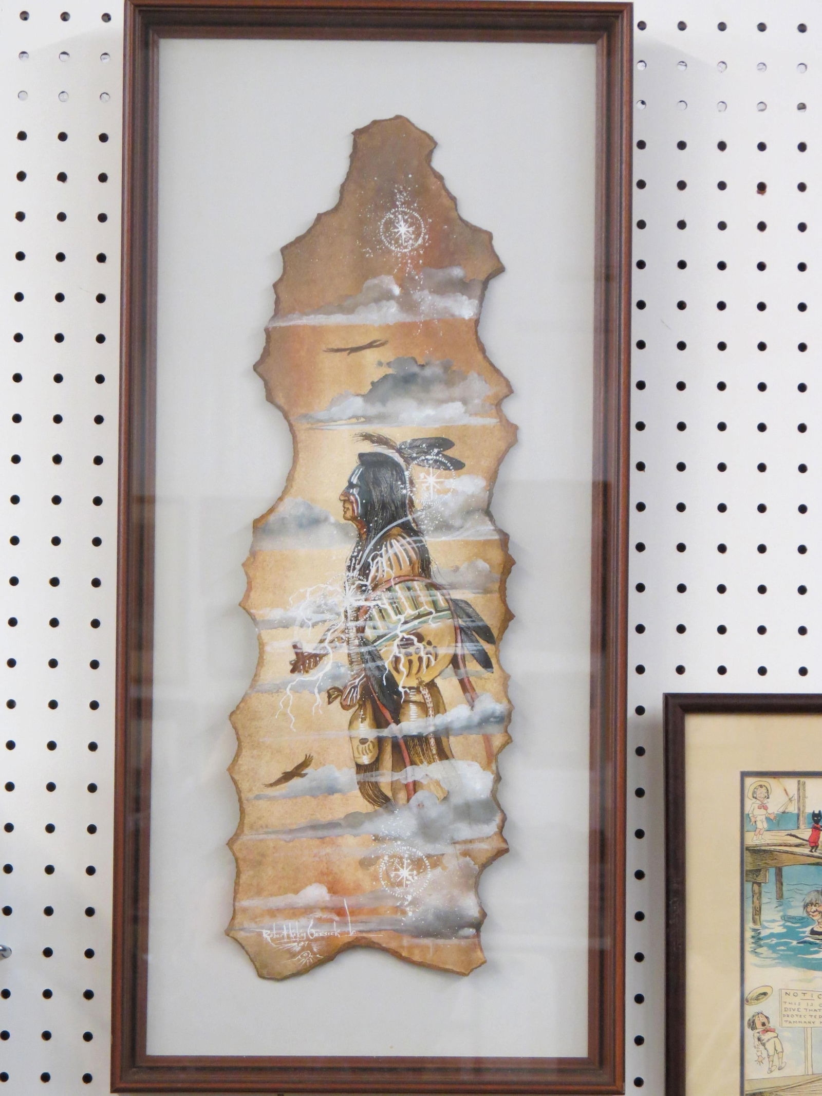 Ojibwa artist Robert Kakaygeesick Jr, watercolor, (1 of 4)