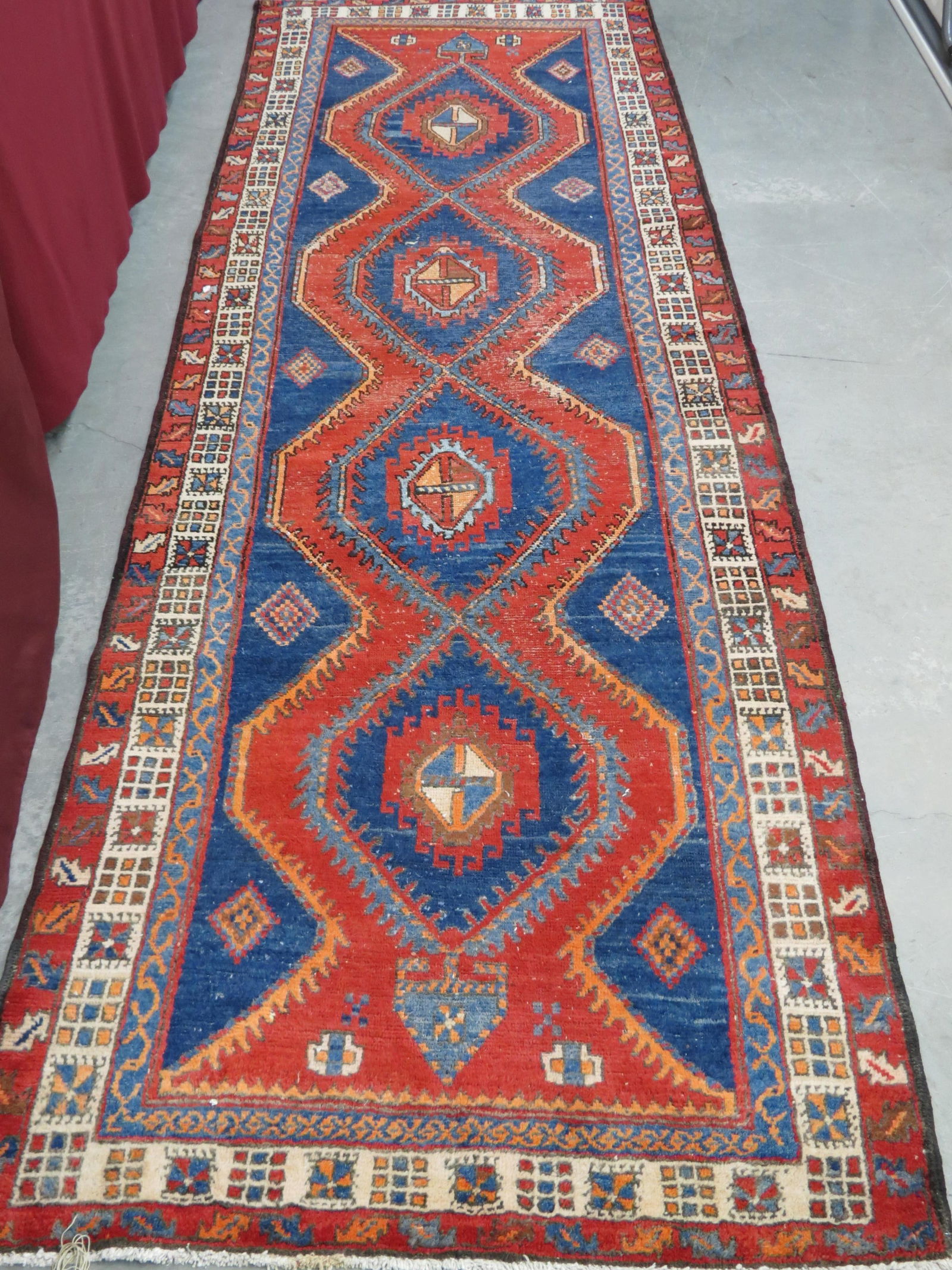 Heriz or Shiraz Persian Handmade Runner, (1 of 7)