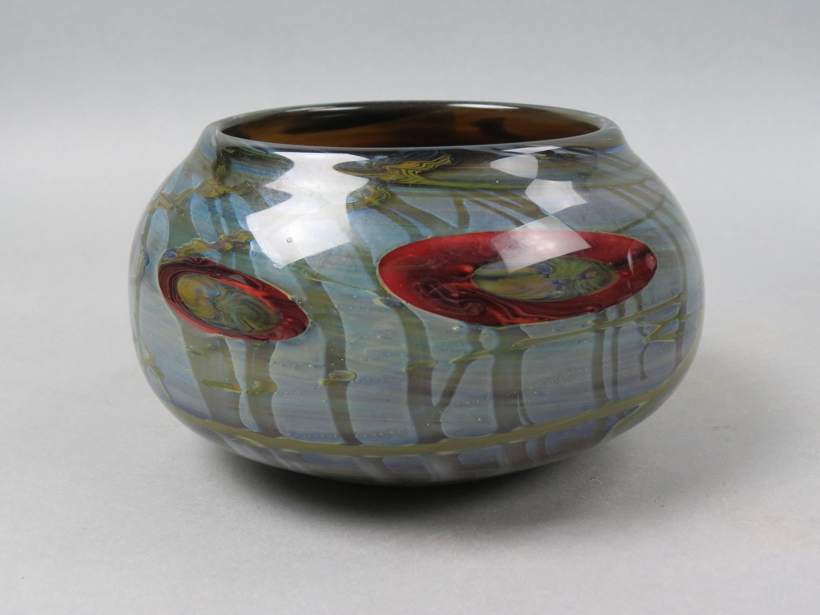 Studio Art Glass Vase, paperweight style, (1 of 4)