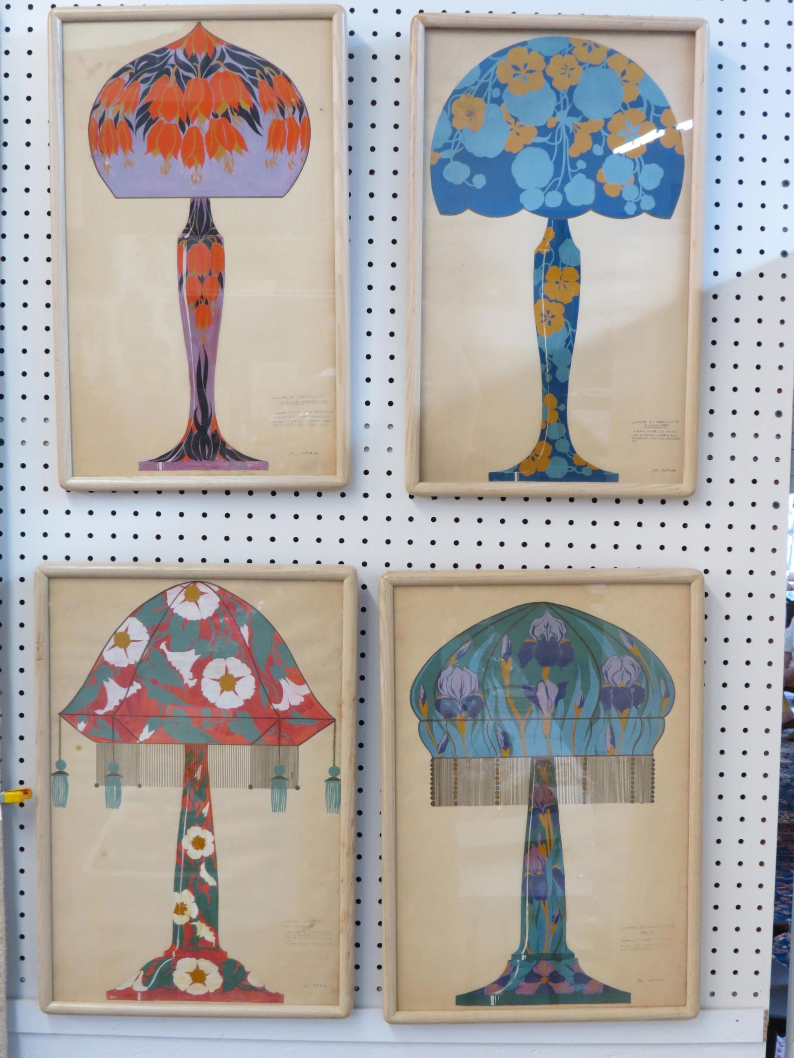 R. Stab, watercolor & gouache, lamp illustrations (1 of 3)