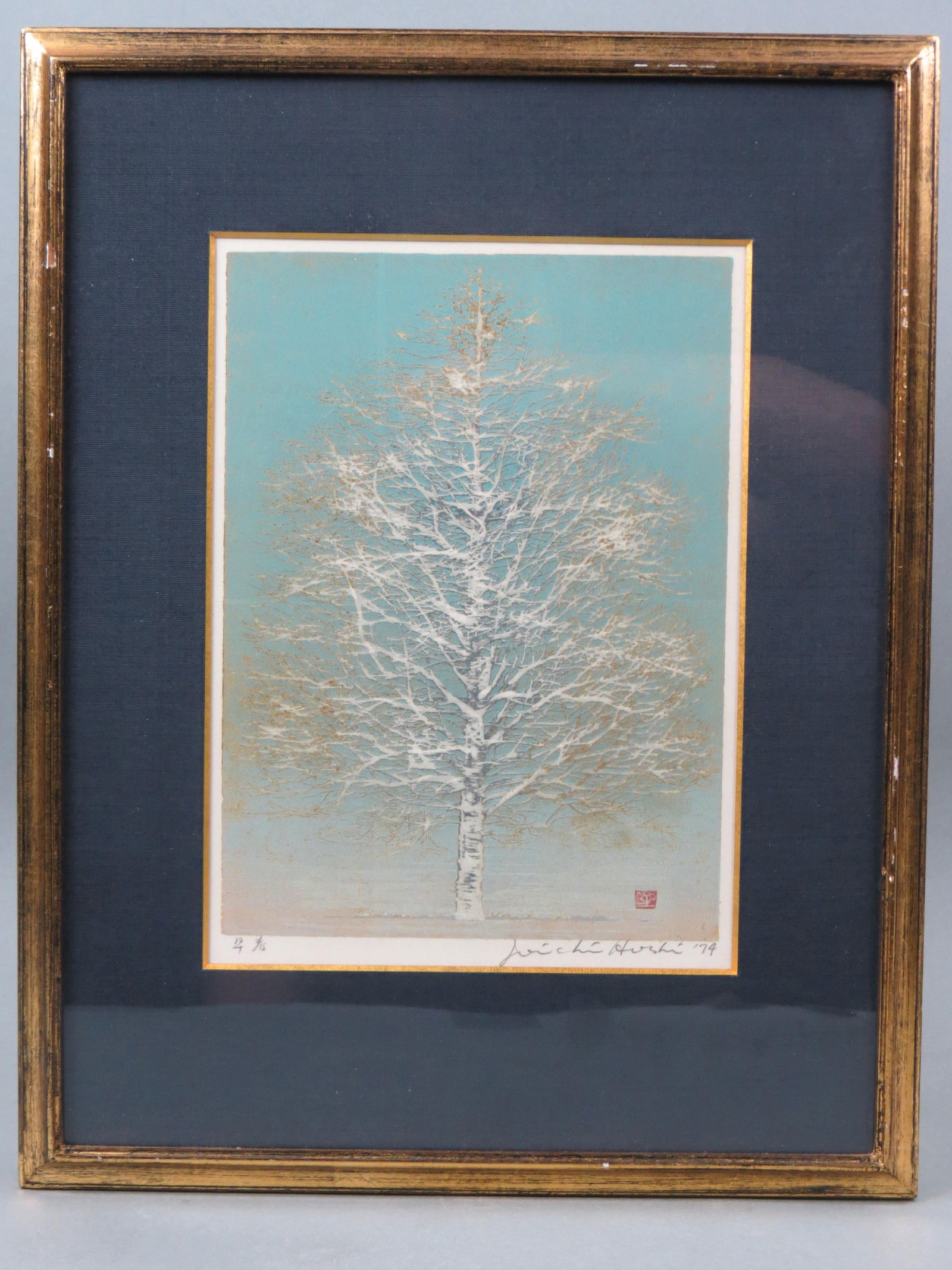 Japanese Woodblock by Joichi Hoshi, (1 of 4)