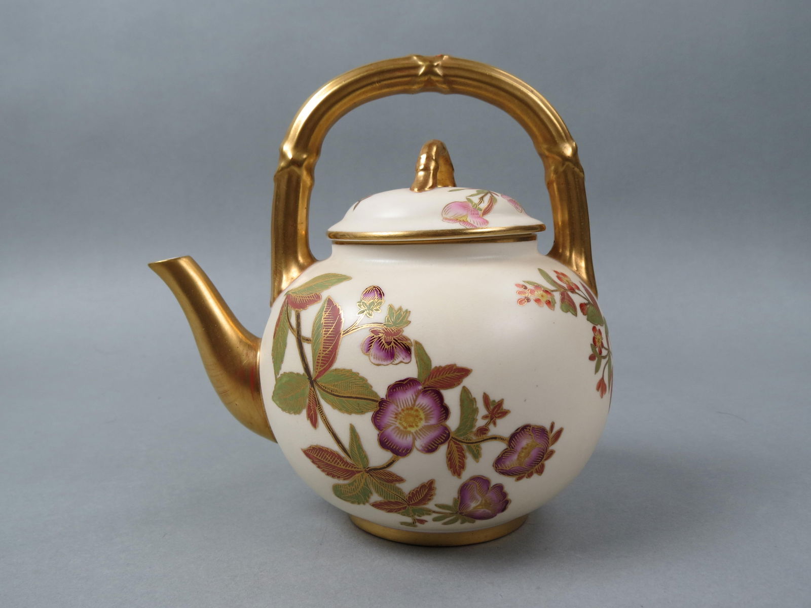 Royal Worcester Porcelain Teapot, (1 of 4)