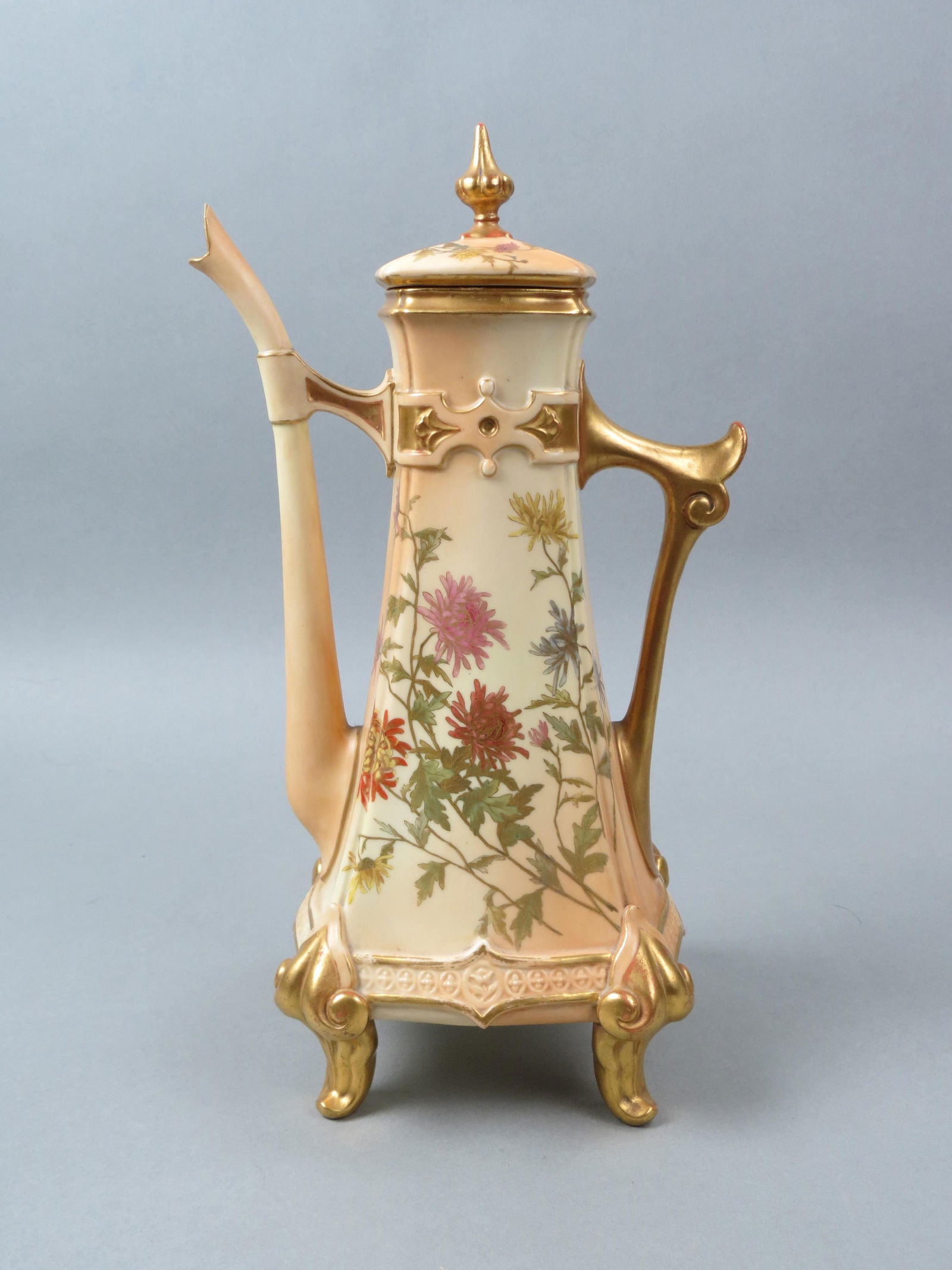 Royal Worcester Porcelain Tall Demitasse Pot, (1 of 7)
