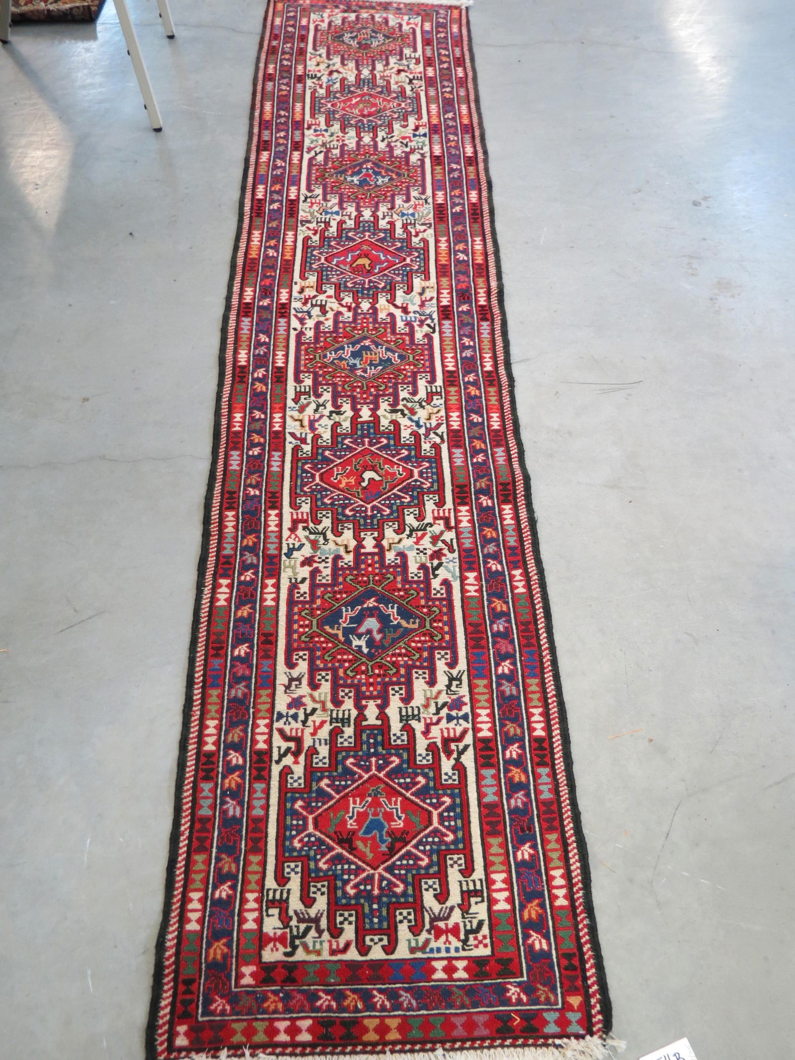 Heriz/ Shiraz Persian Handmade Runner, (1 of 5)