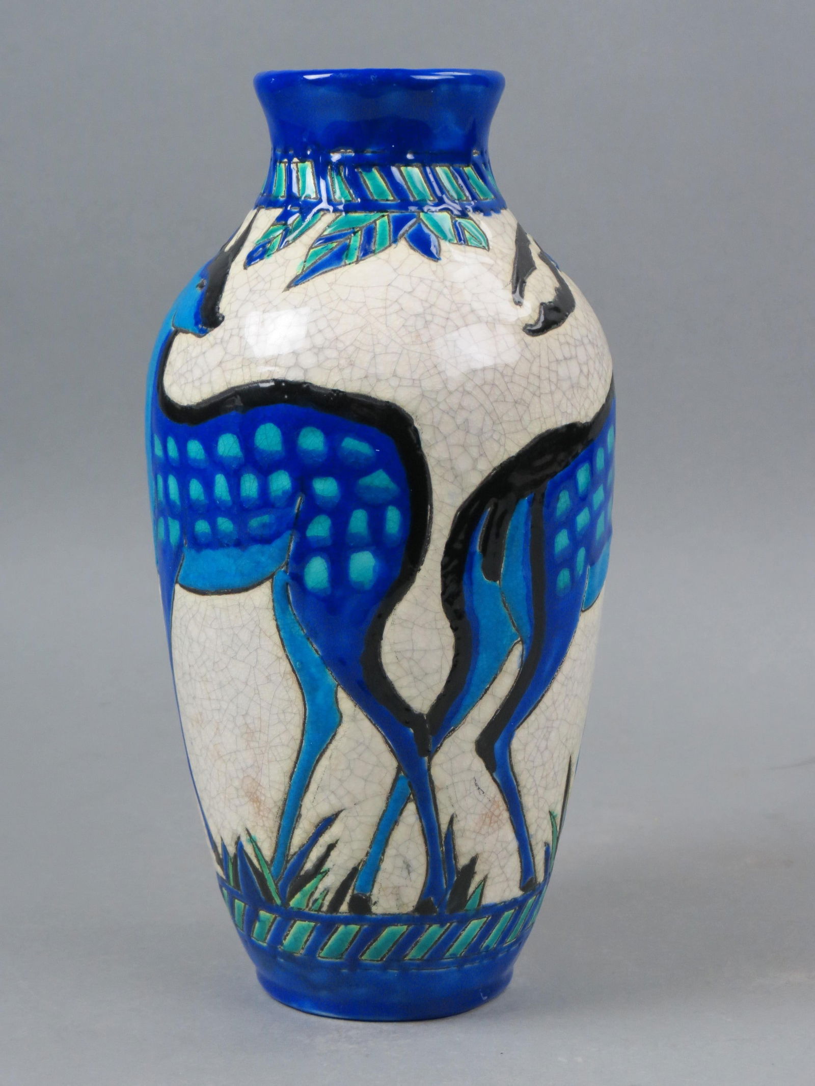 Charles Catteau for Boch Freres Pottery Vase, Art Deco, Keramis, (1 of 5)