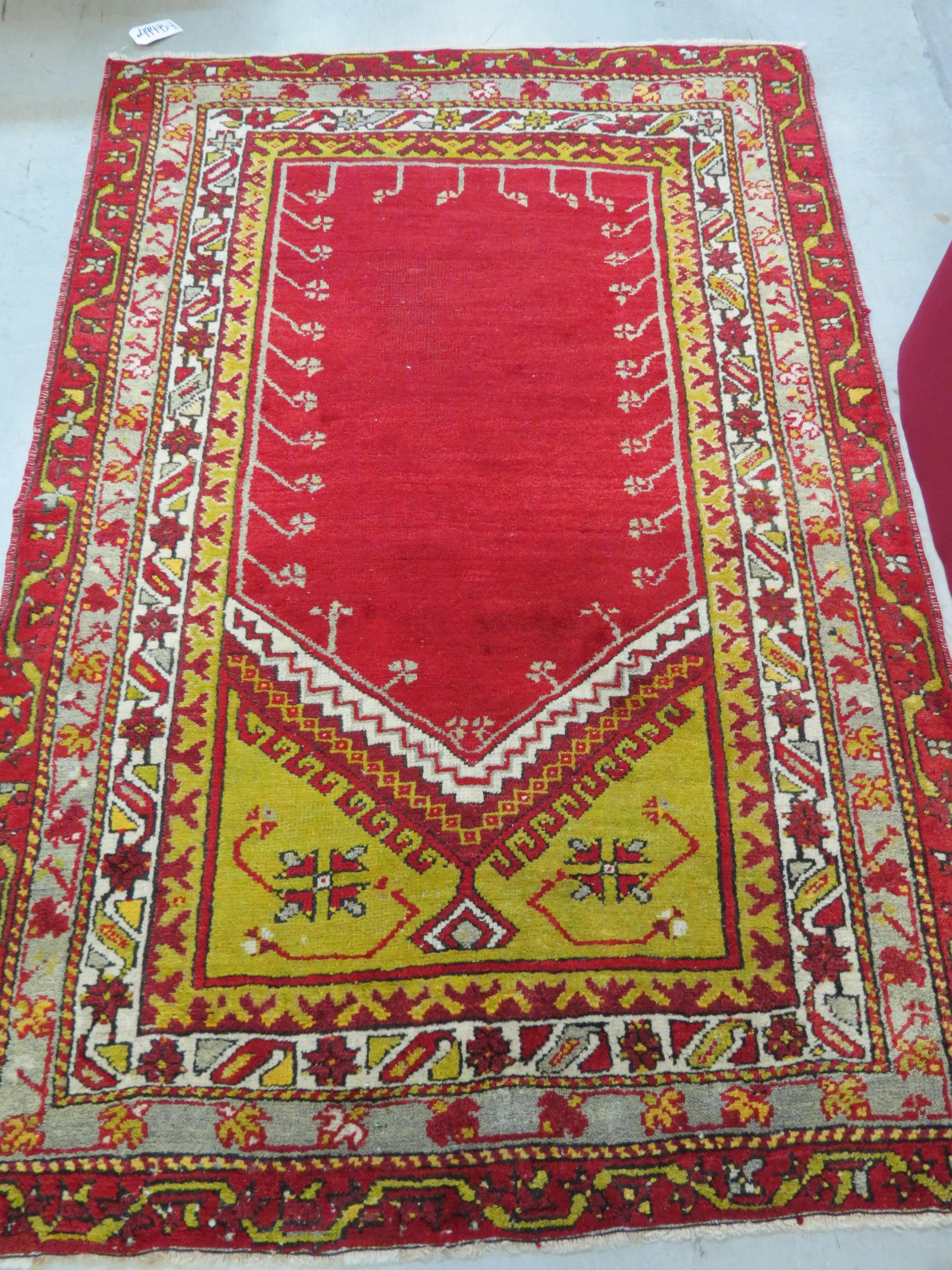 Oushak Turkish Handmade Prayer Rug, (1 of 6)