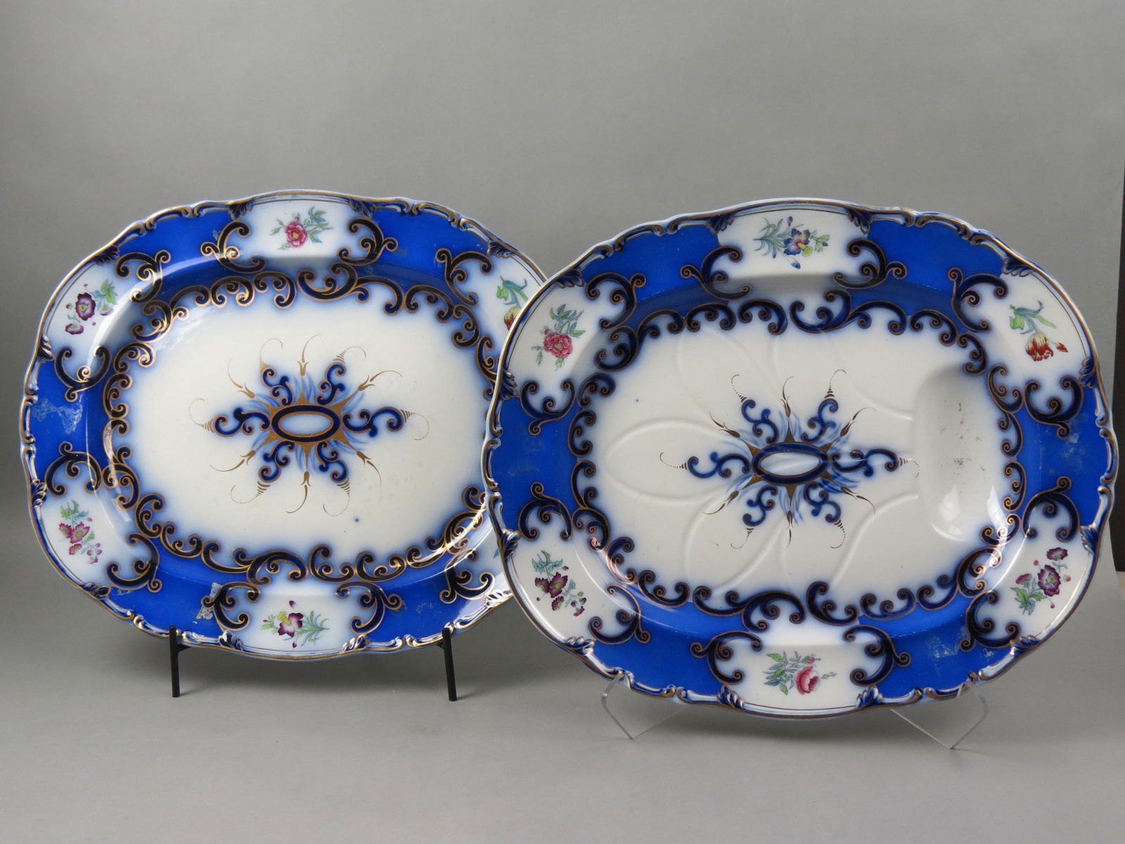 2 Early English Ironstone Large Platters, (1 of 5)