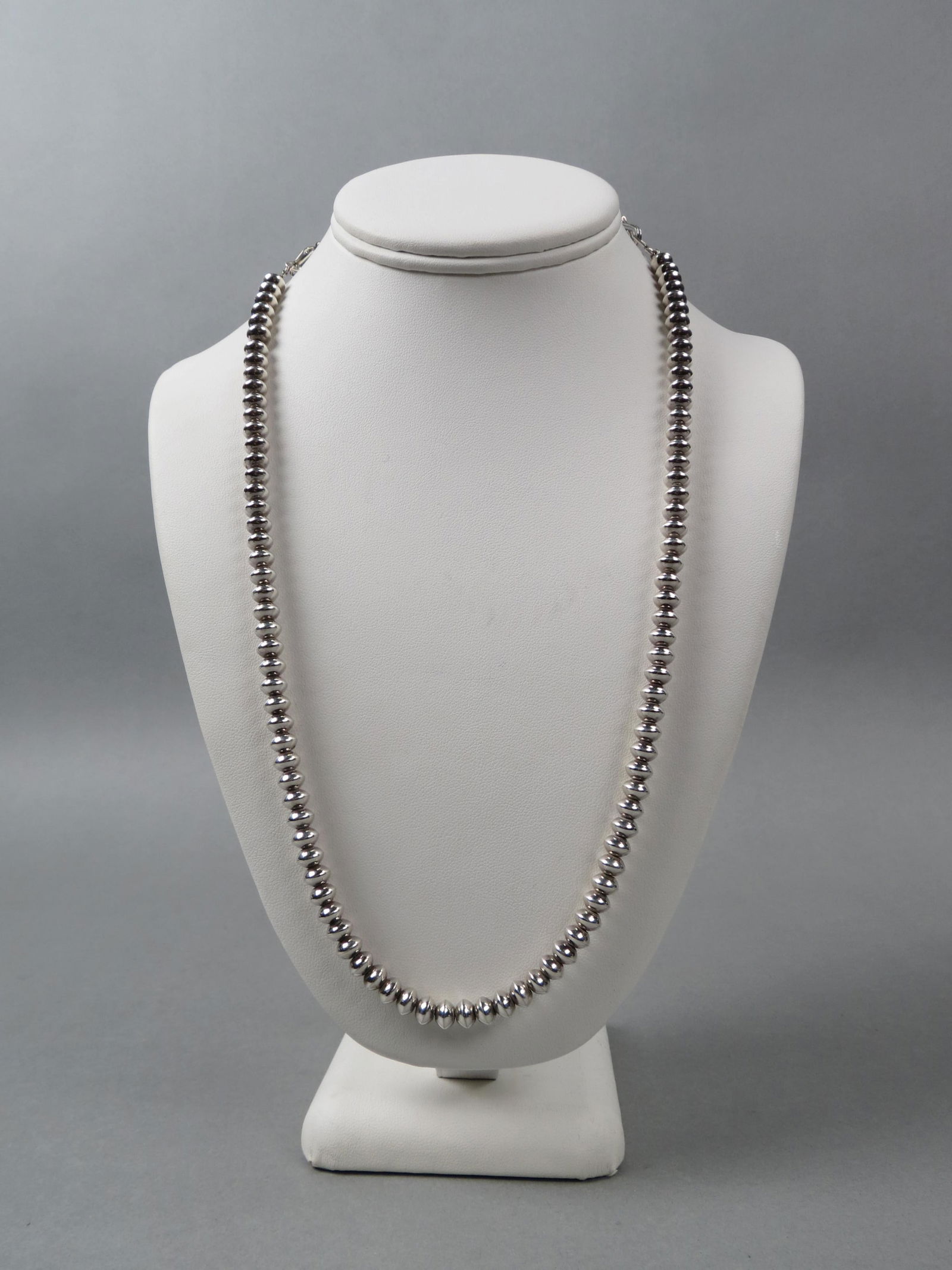 Sterling Silver Bead Necklace, (1 of 6)