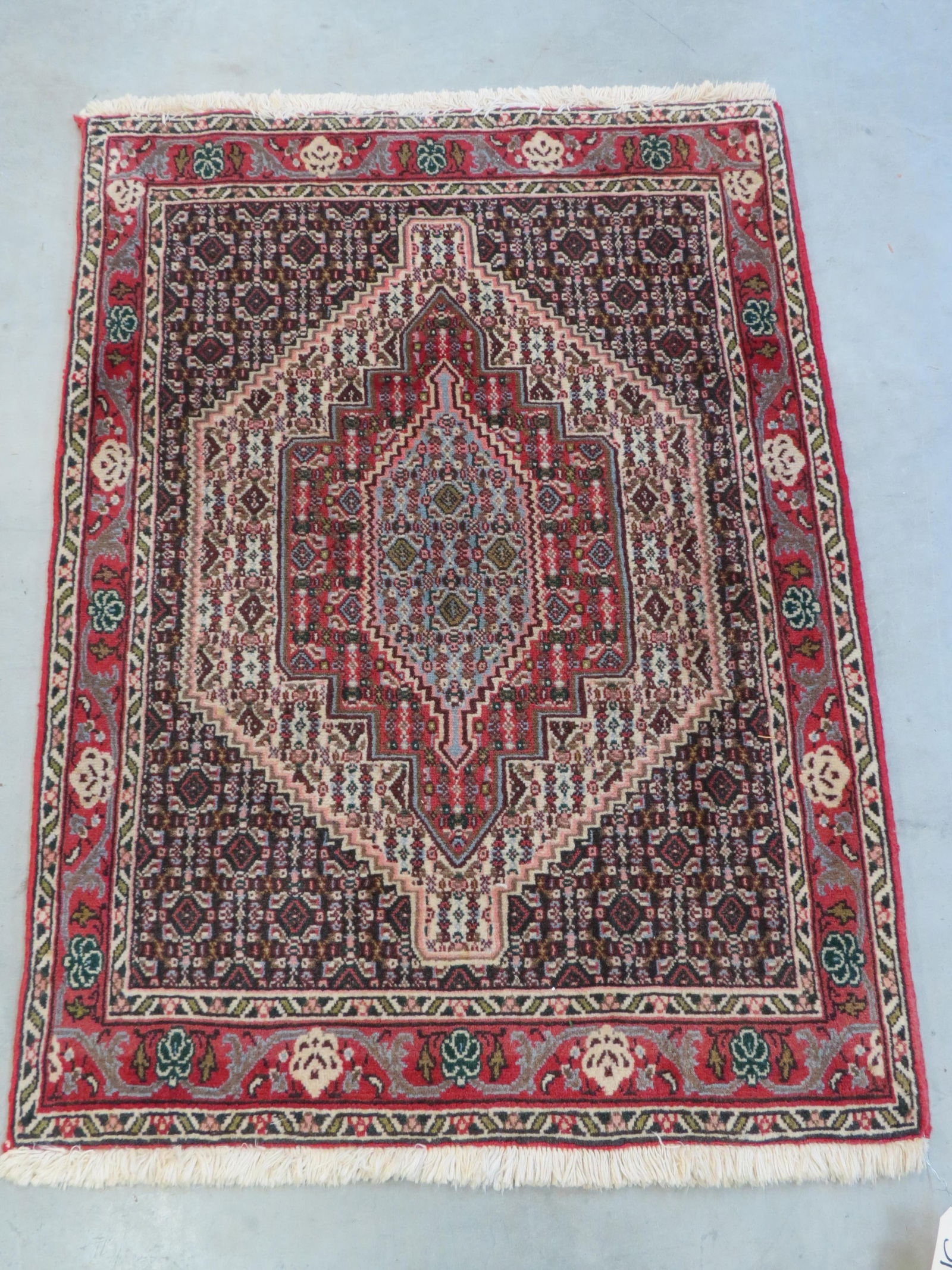 Silk & Wool Persian Handmade Mat, (1 of 4)