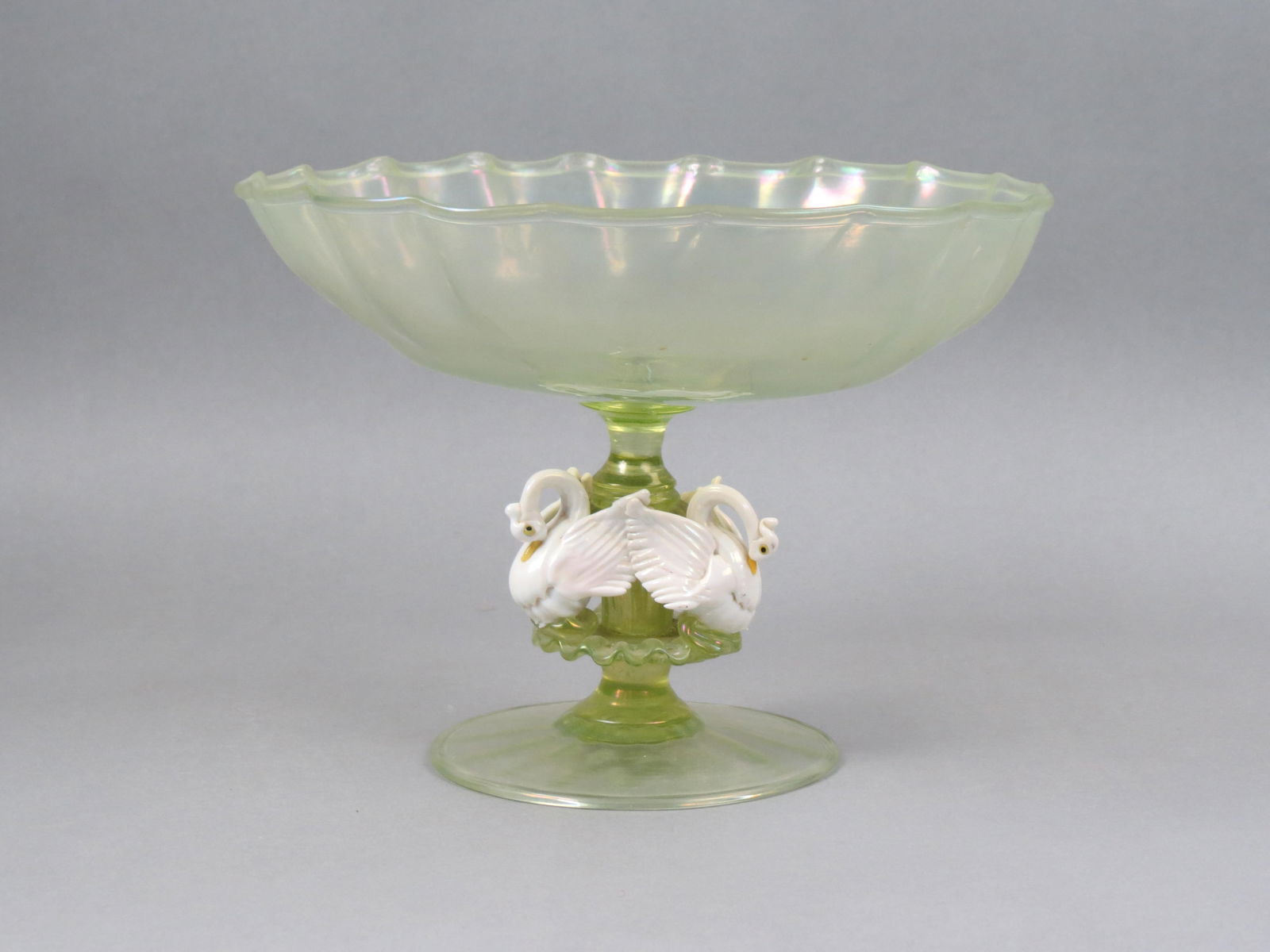 Venetian Art Glass Centerpiece Compote, (1 of 8)