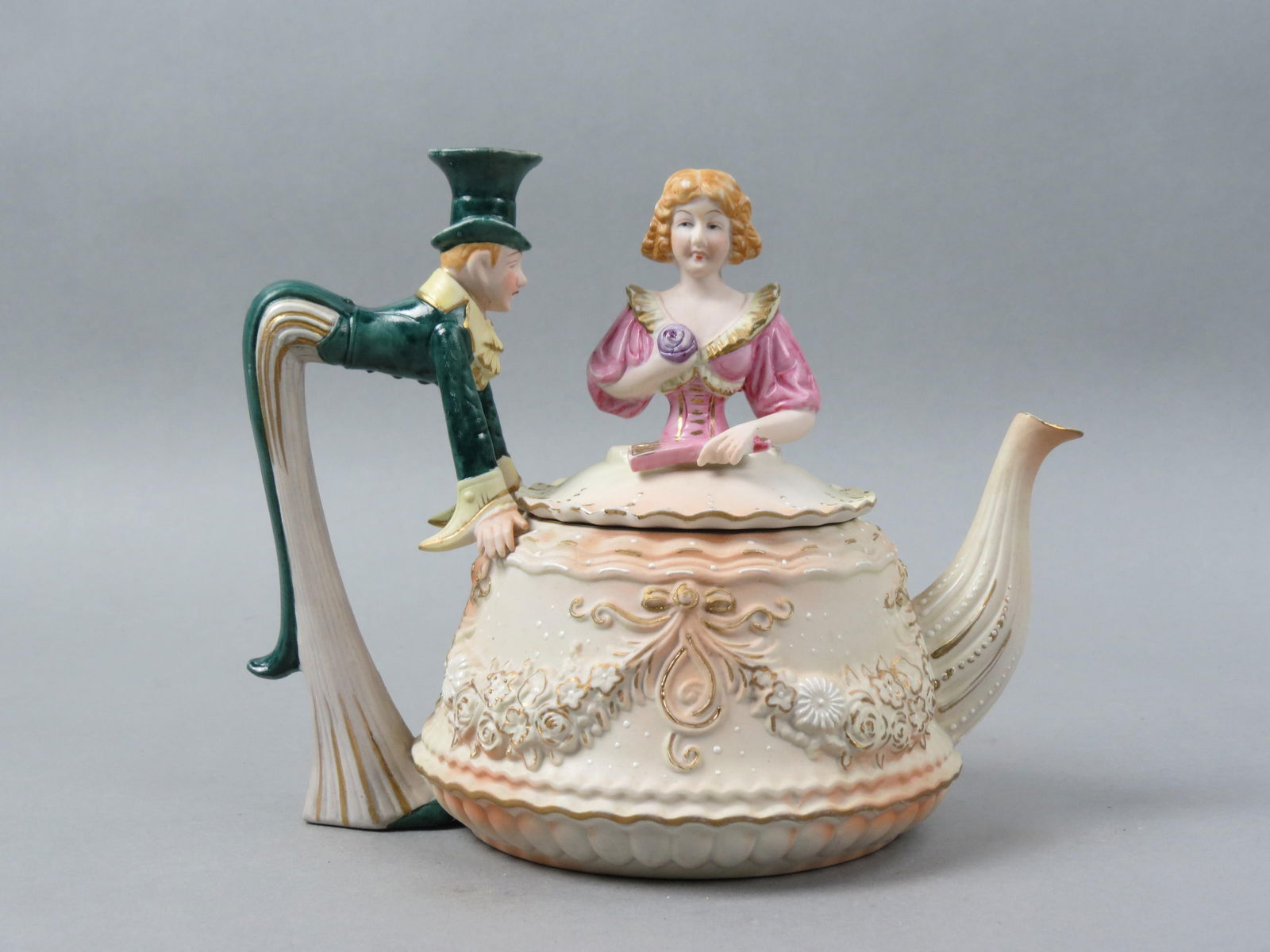 Schafer & Vater German Porcelain Teapot, (1 of 5)