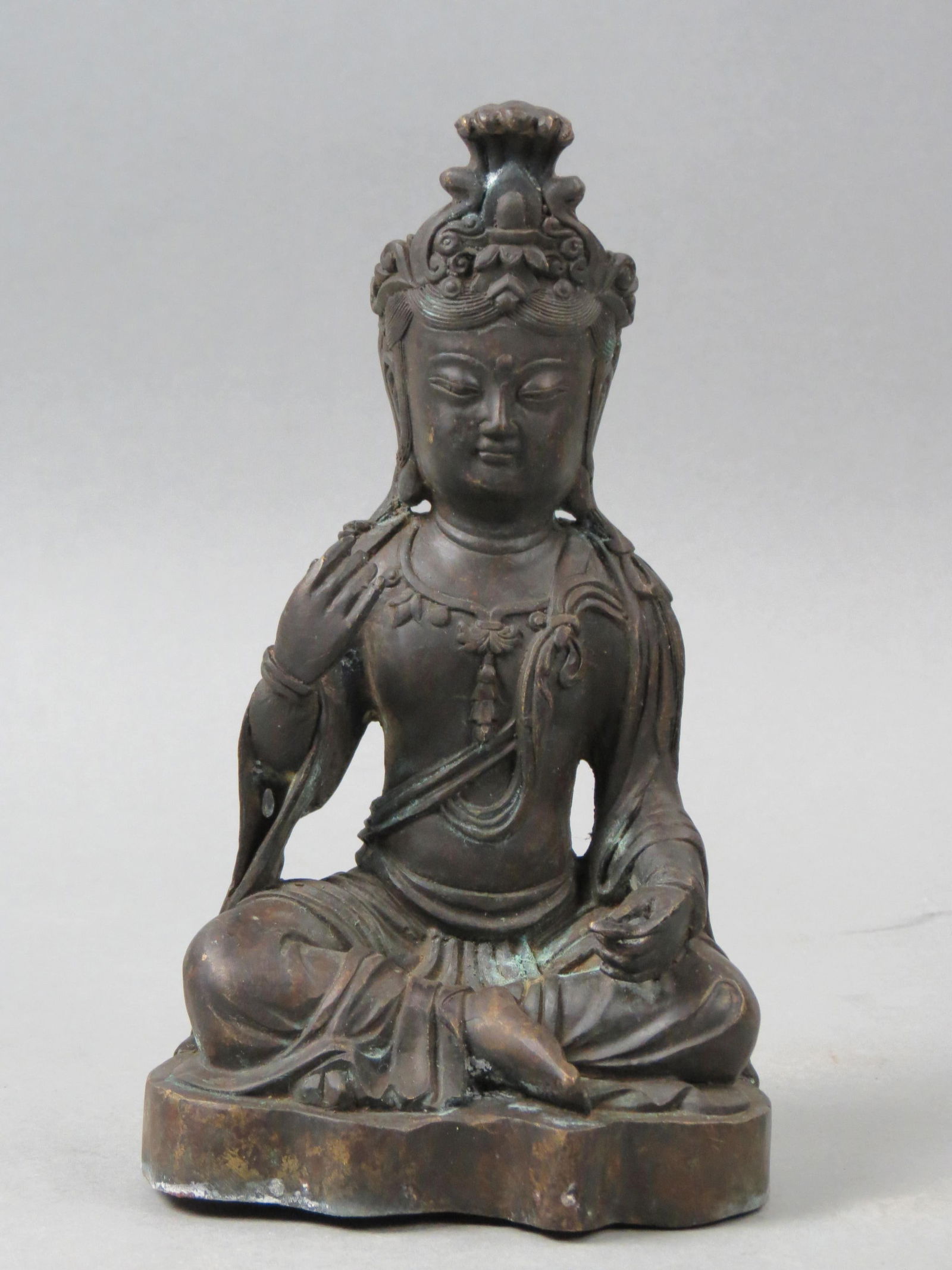 Asian Bronze Seated Buddha, (1 of 5)