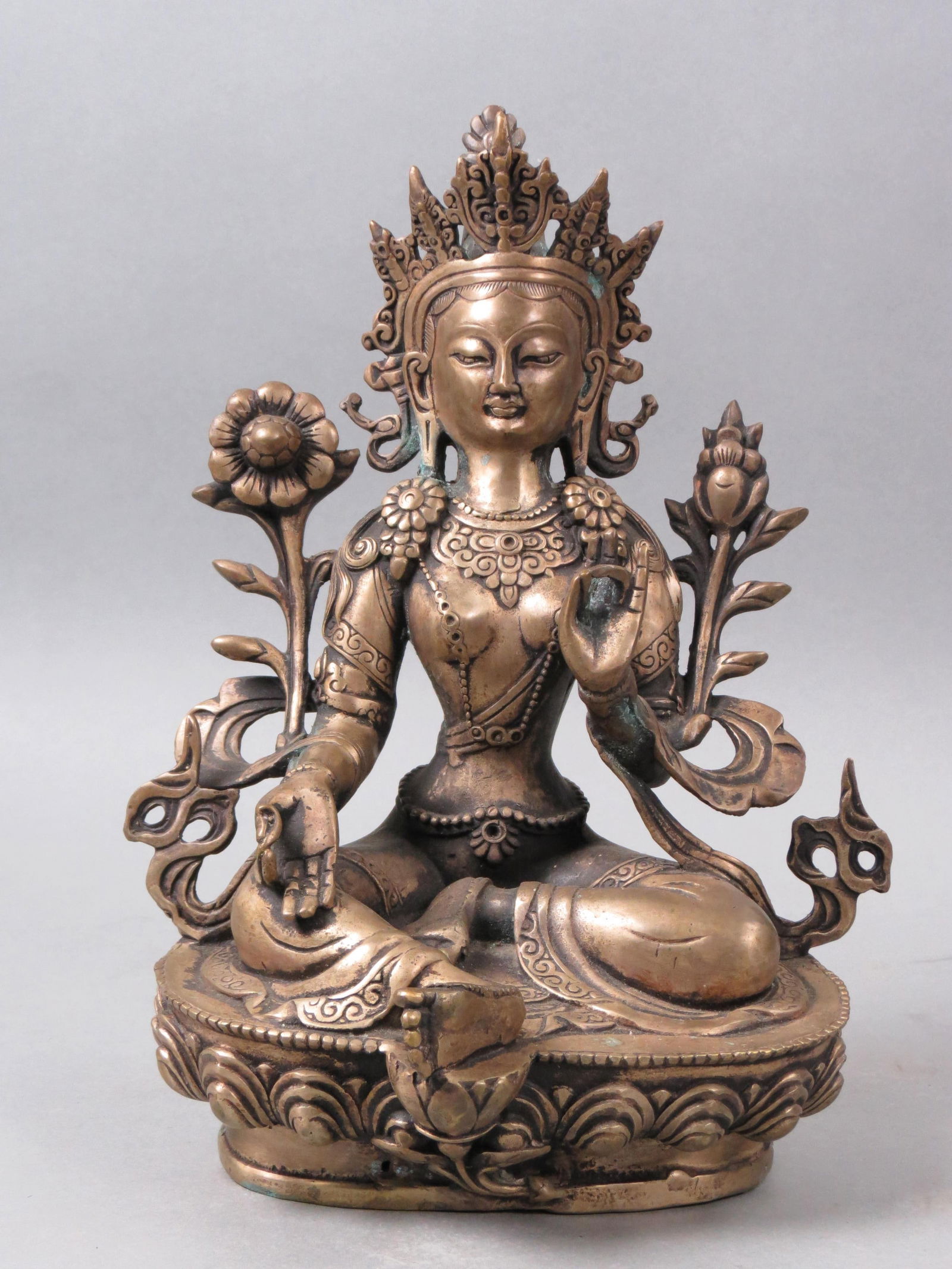 Asian Bronze Seated Buddha, (1 of 5)