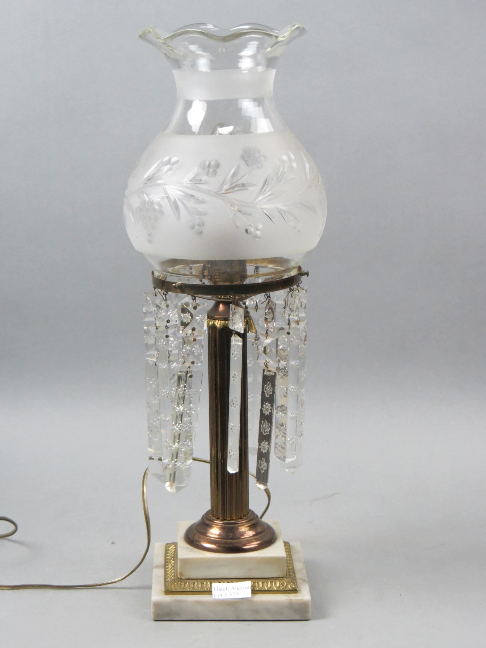 Antique Astral Style Lamp, (1 of 4)