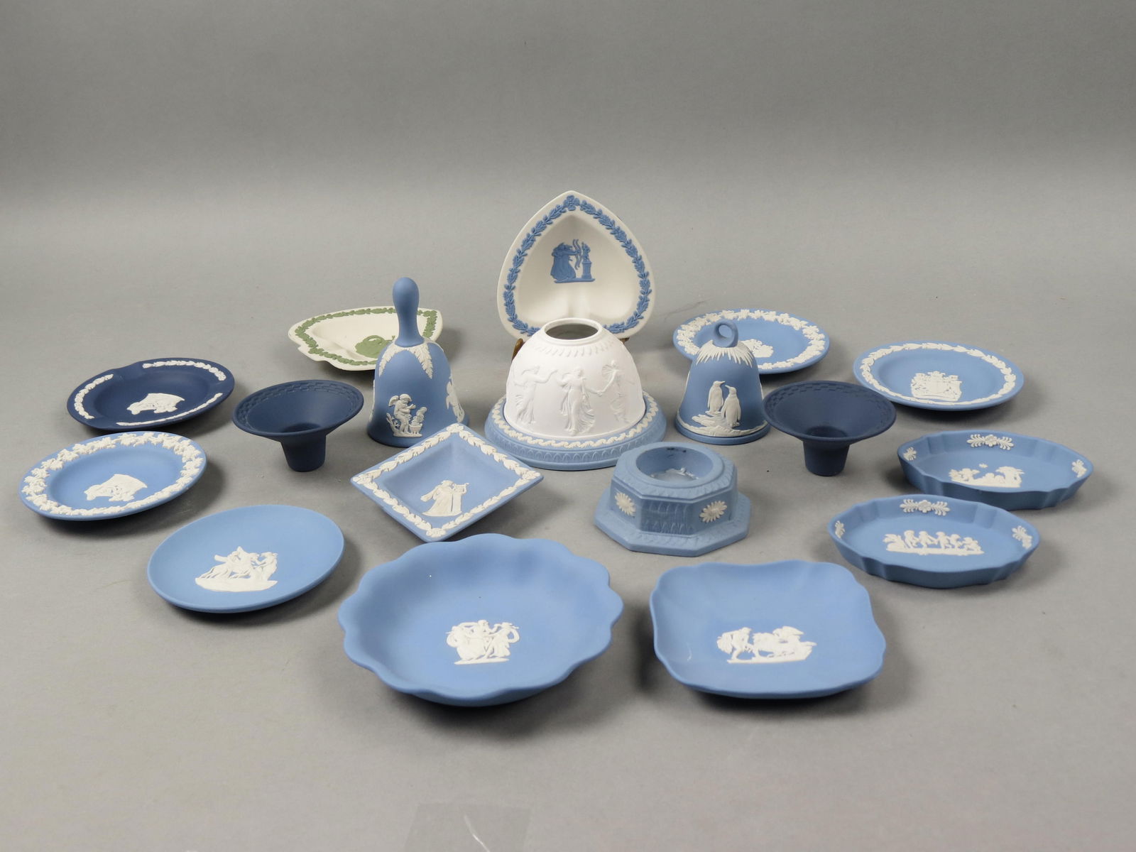 18 pcs. Wedgwood Jasperware; (1 of 6)