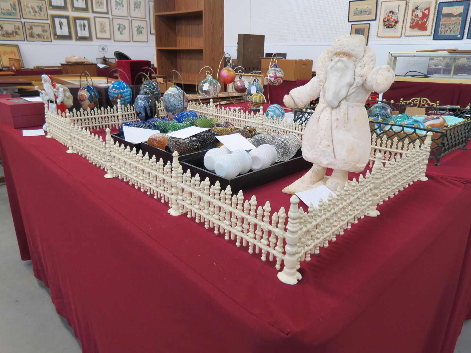 Antique Cast Iron Christmas Tree Fence, (1 of 3)