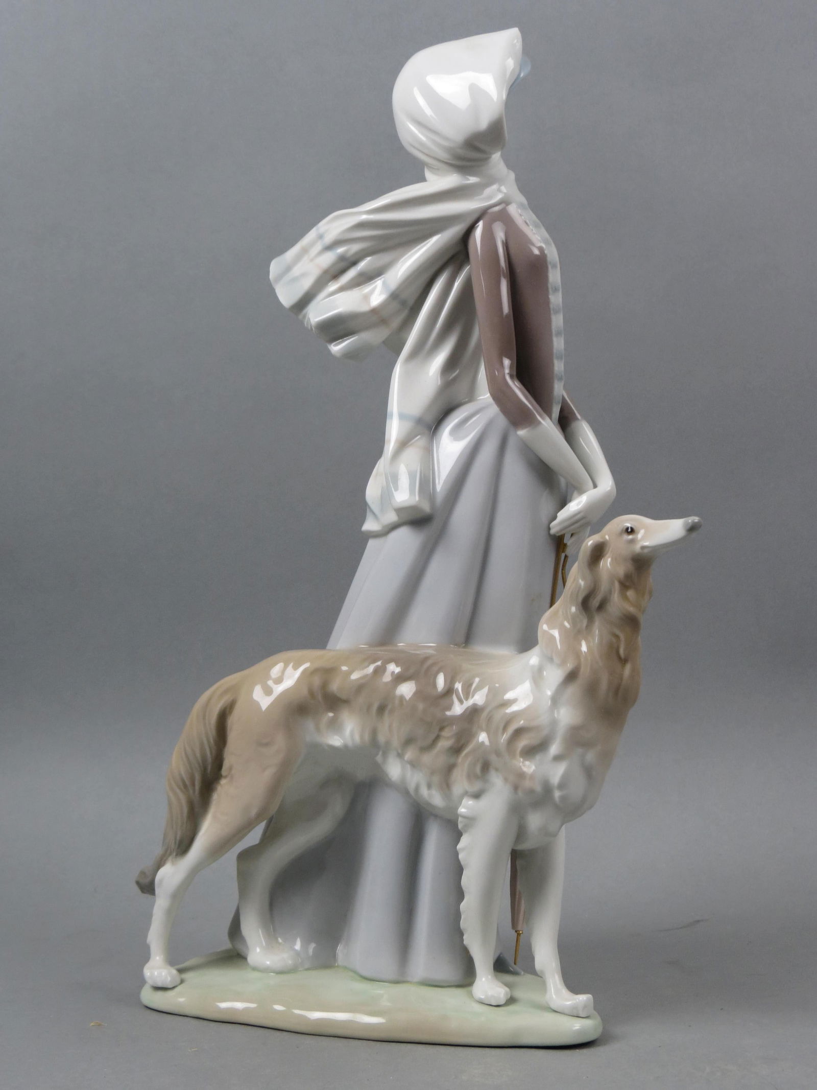 Lladro Figurine "Lady with Borzoi" #4594, (1 of 6)
