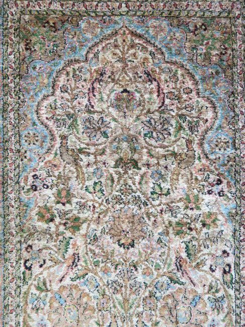 Tabriz Silk Handmade Rug, (1 of 7)