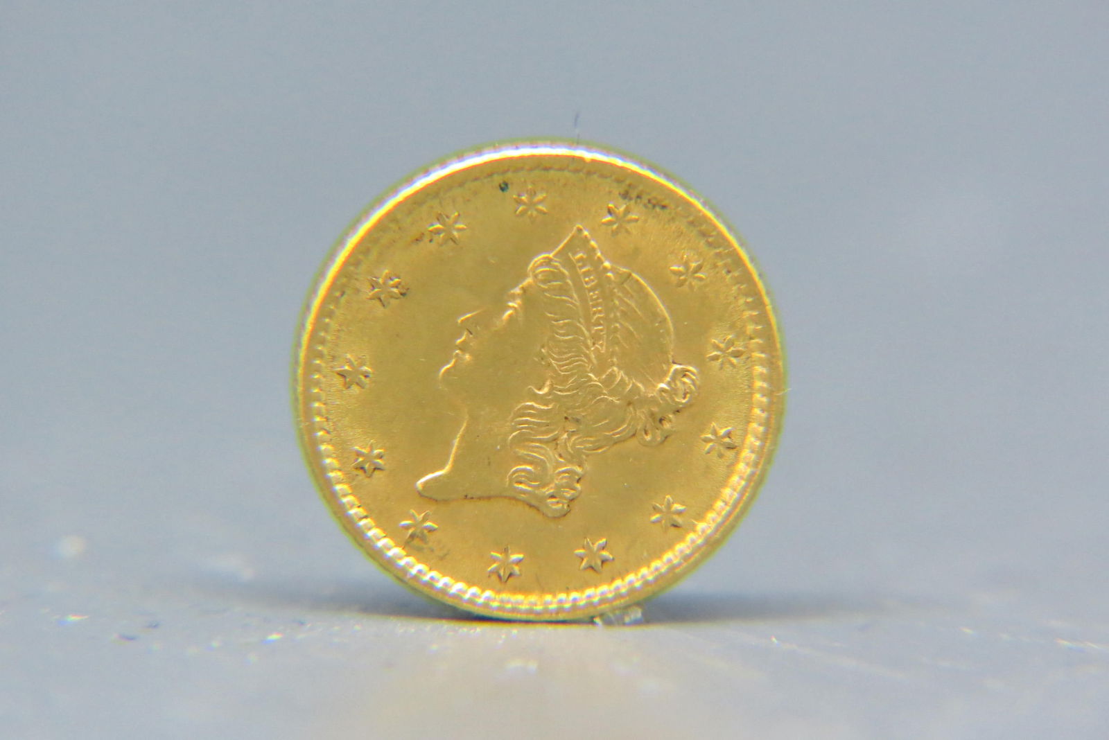 1852 U.S. $1.00 Liberty Head Gold Coin, (1 of 2)