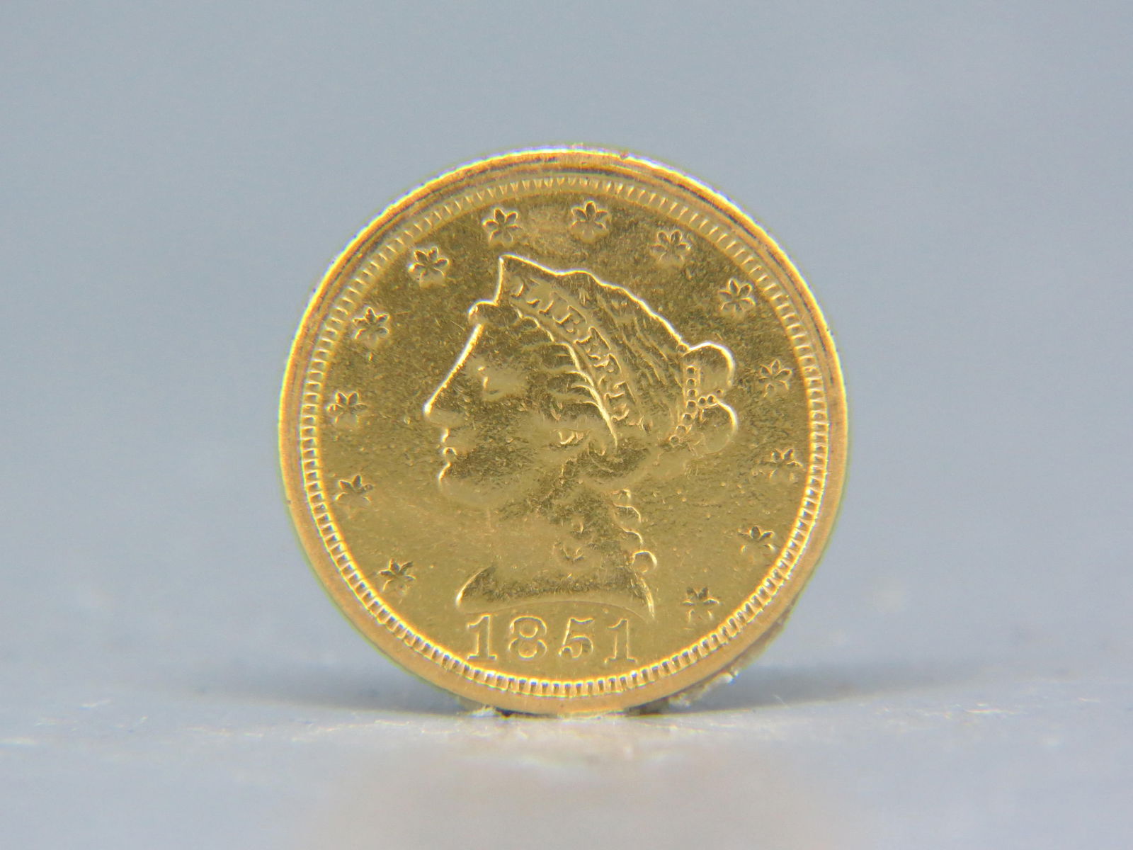 1851-O U.S. $2.50 Liberty Head Gold Coin, (1 of 2)