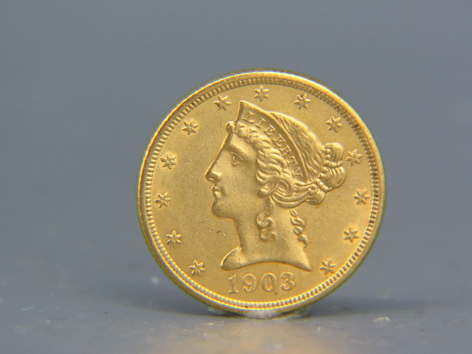 1903 U.S. $5.00 Liberty Head Gold Coin, (1 of 2)