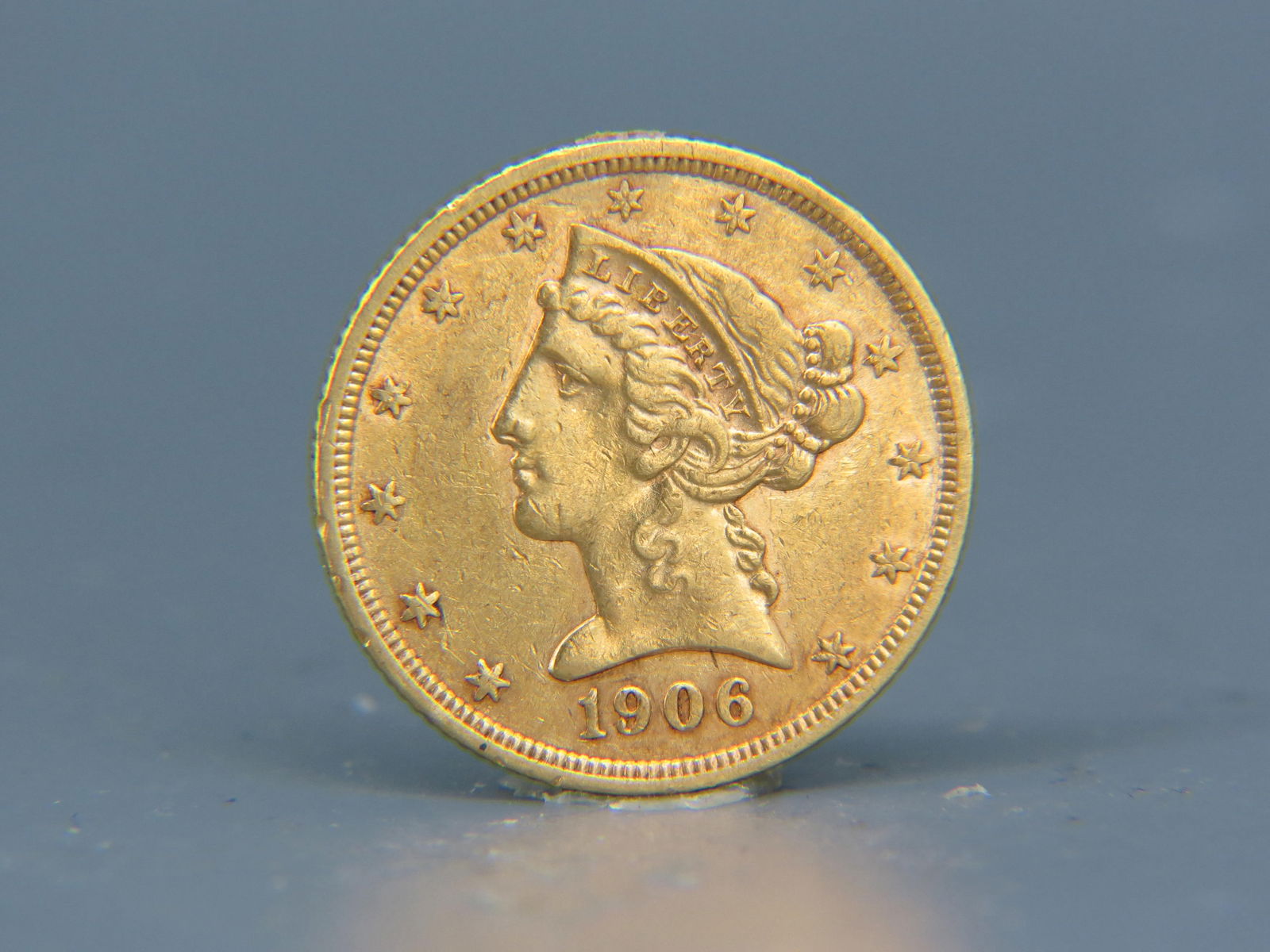 1906-S U.S. $5.00 Liberty Head Gold Coin, (1 of 2)