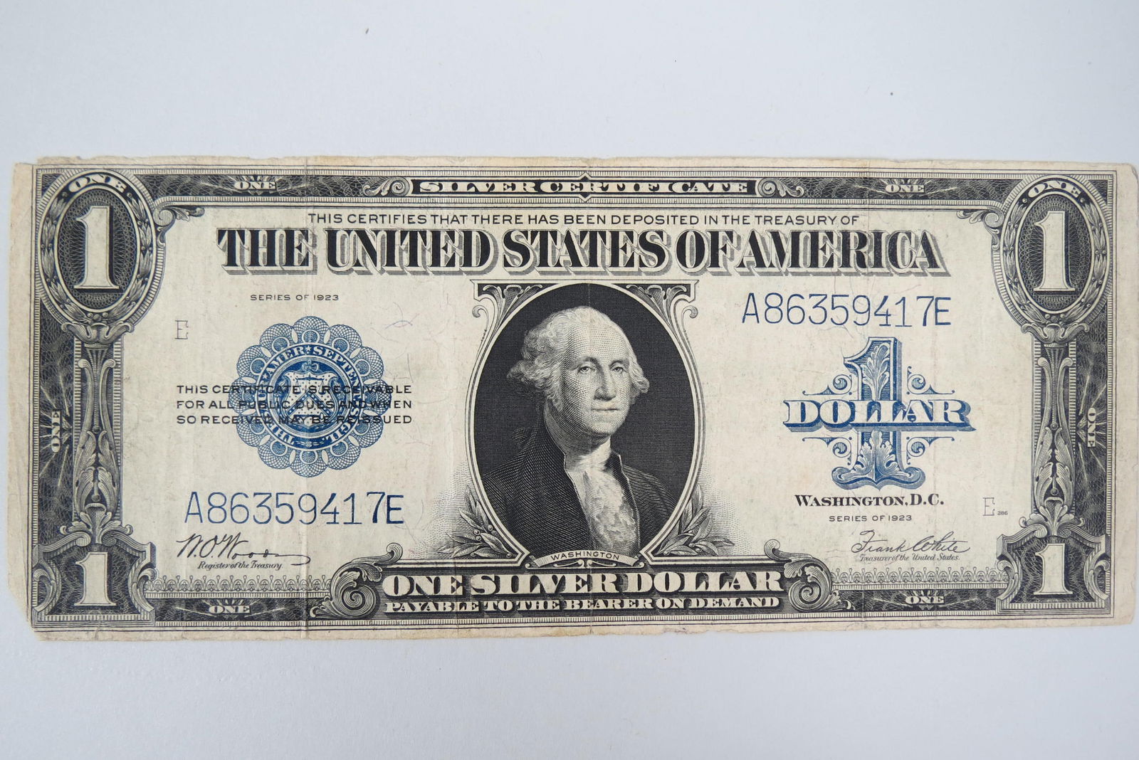 1923 U.S. $1.00 Silver Certificate, large size, (1 of 2)