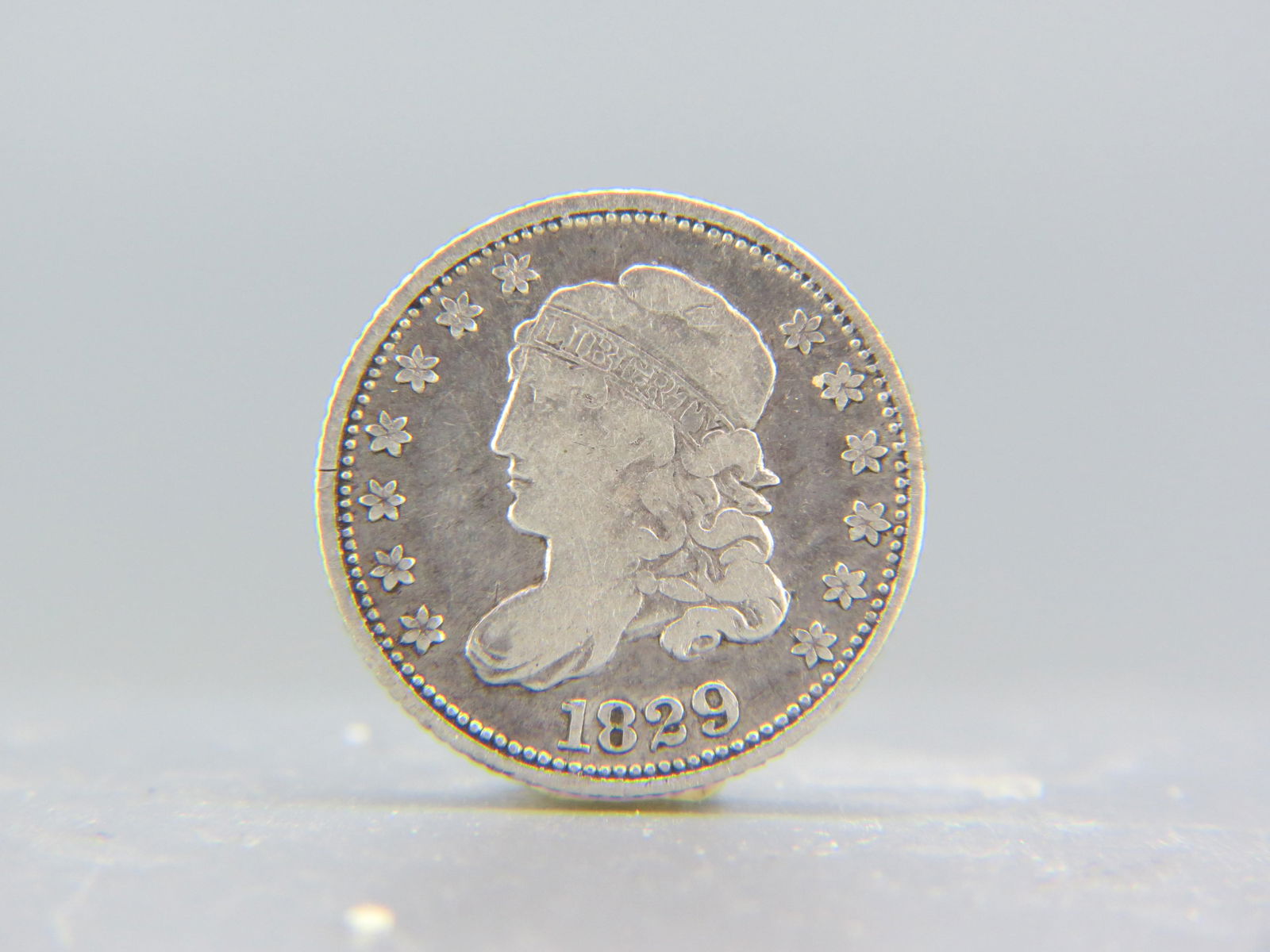 1829 U.S. Capped Bust Half Dime, (1 of 2)