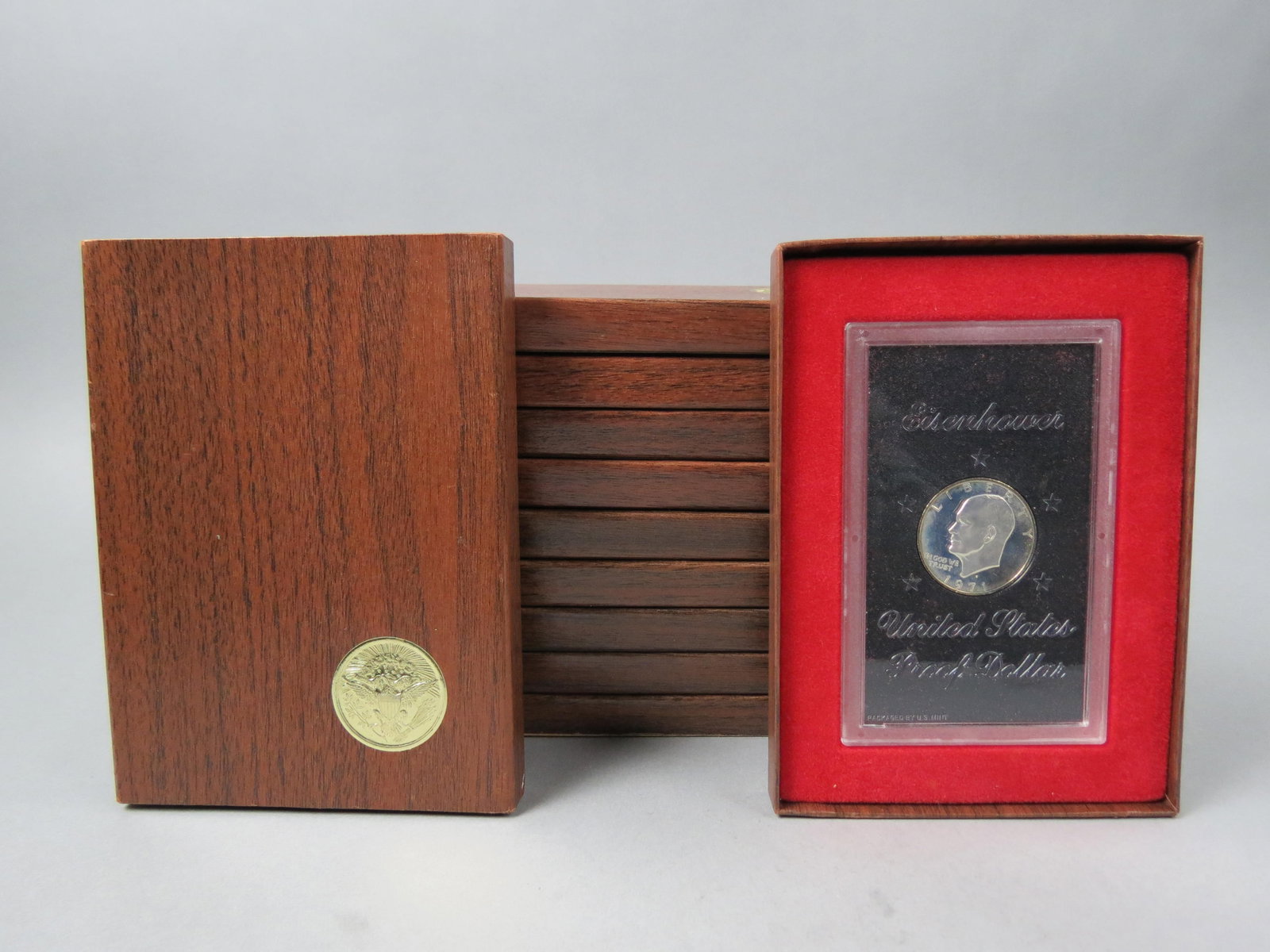 10-1971 U.S. Eisenhower 40% Silver Dollars, proof, (1 of 2)