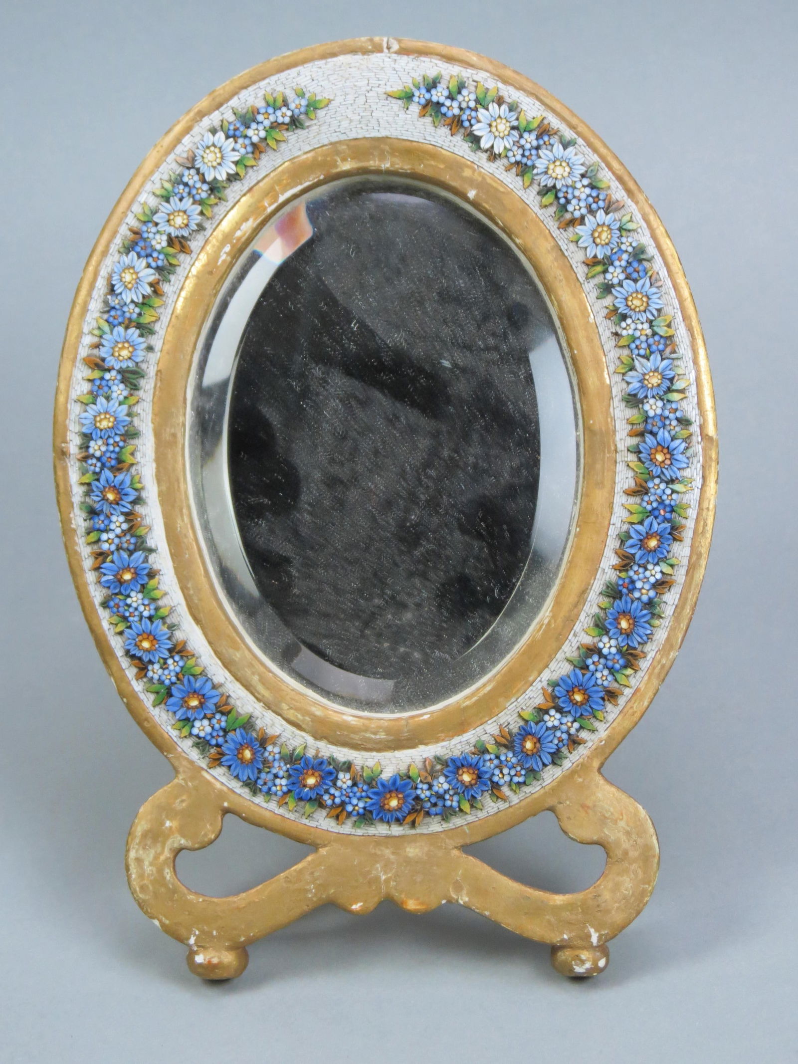 Italian Micro Mosiac Dressing Mirror, (1 of 5)