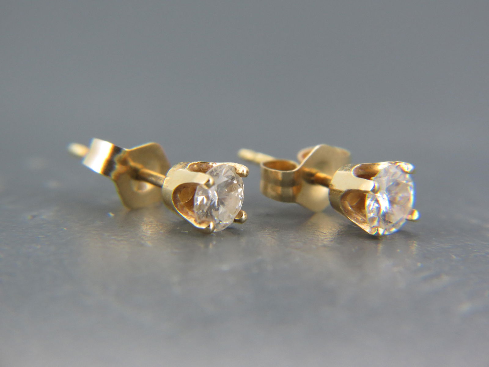 Diamond Stud Earrings, .50 carat total, (1 of 6)
