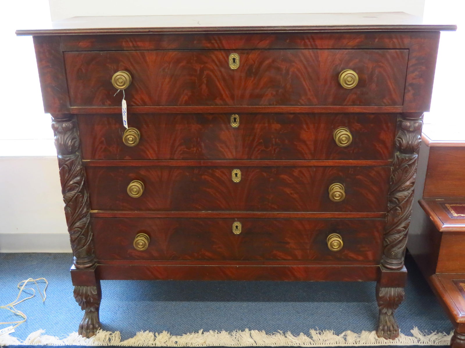 American Empire Period Mahogany Chest, (1 of 4)