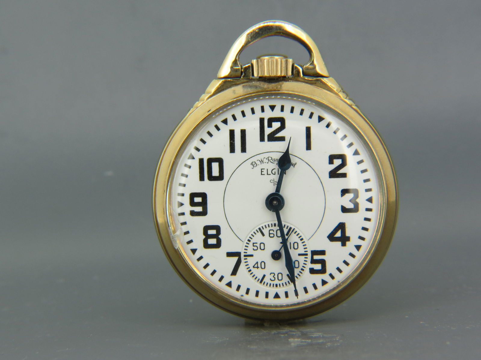 Elgin Railroad Pocketwatch 21 Jewels B.W. Raymond (1 of 6)