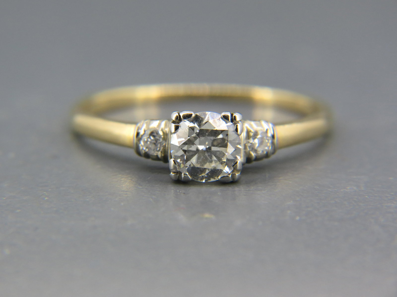 Diamond Ring, .50 carat center round brilliant, (1 of 8)