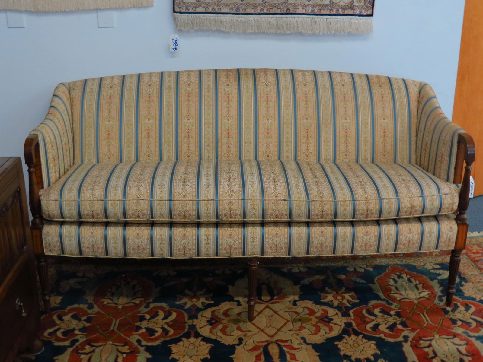 Kittinger Sheraton Style Sofa, inlaid mahogany, (1 of 5)