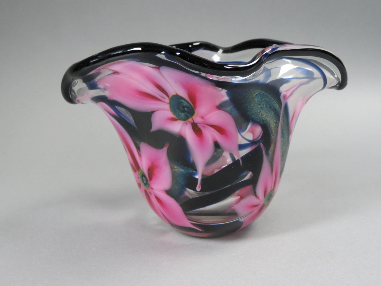 Lotton Studios Art Glass Vase, (1 of 5)