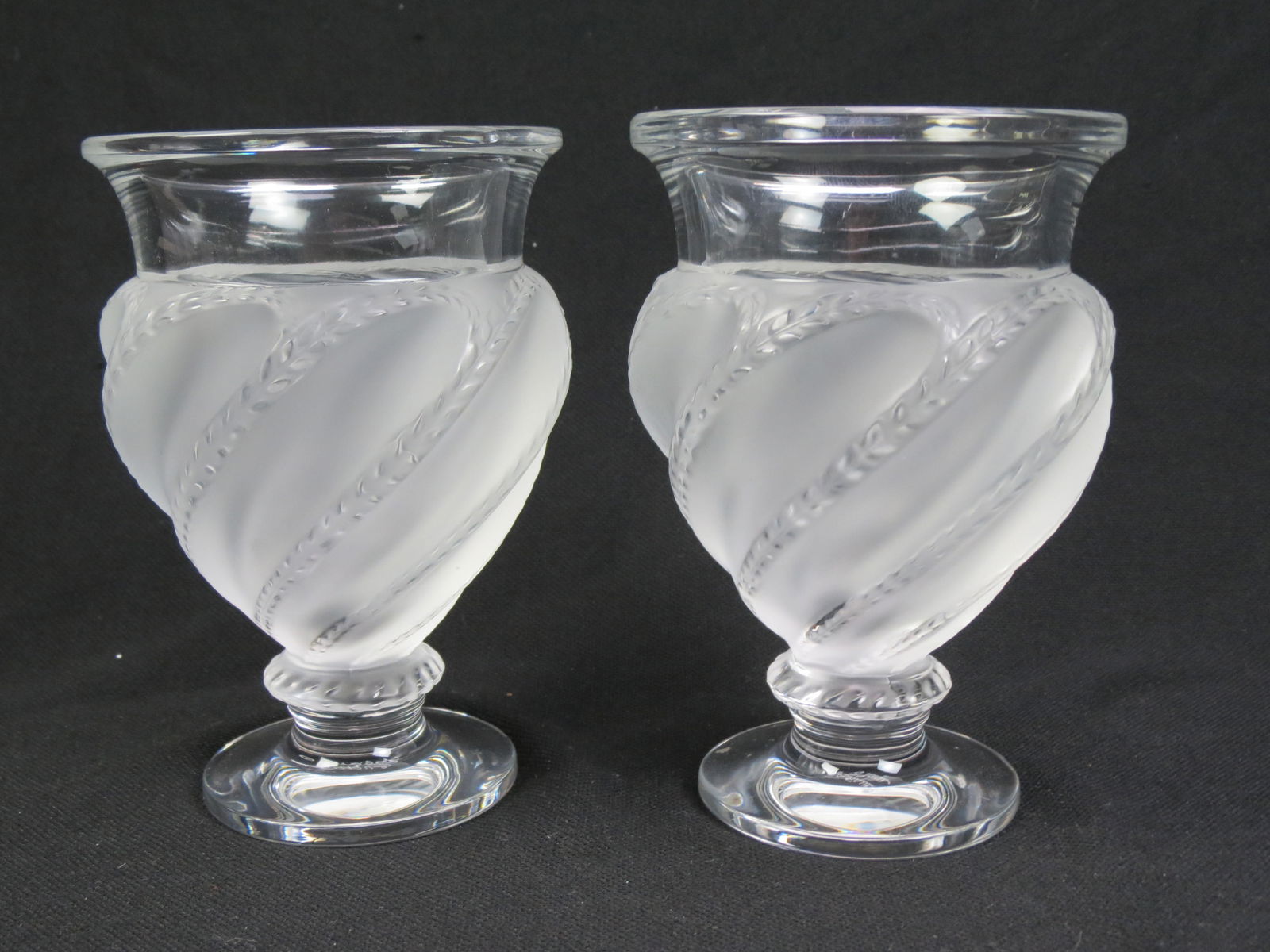 Pair of Lalique Crystal Vases, (1 of 6)