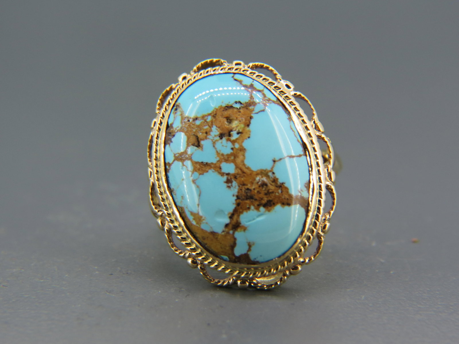 Turquoise 14K Gold Ring, (1 of 4)