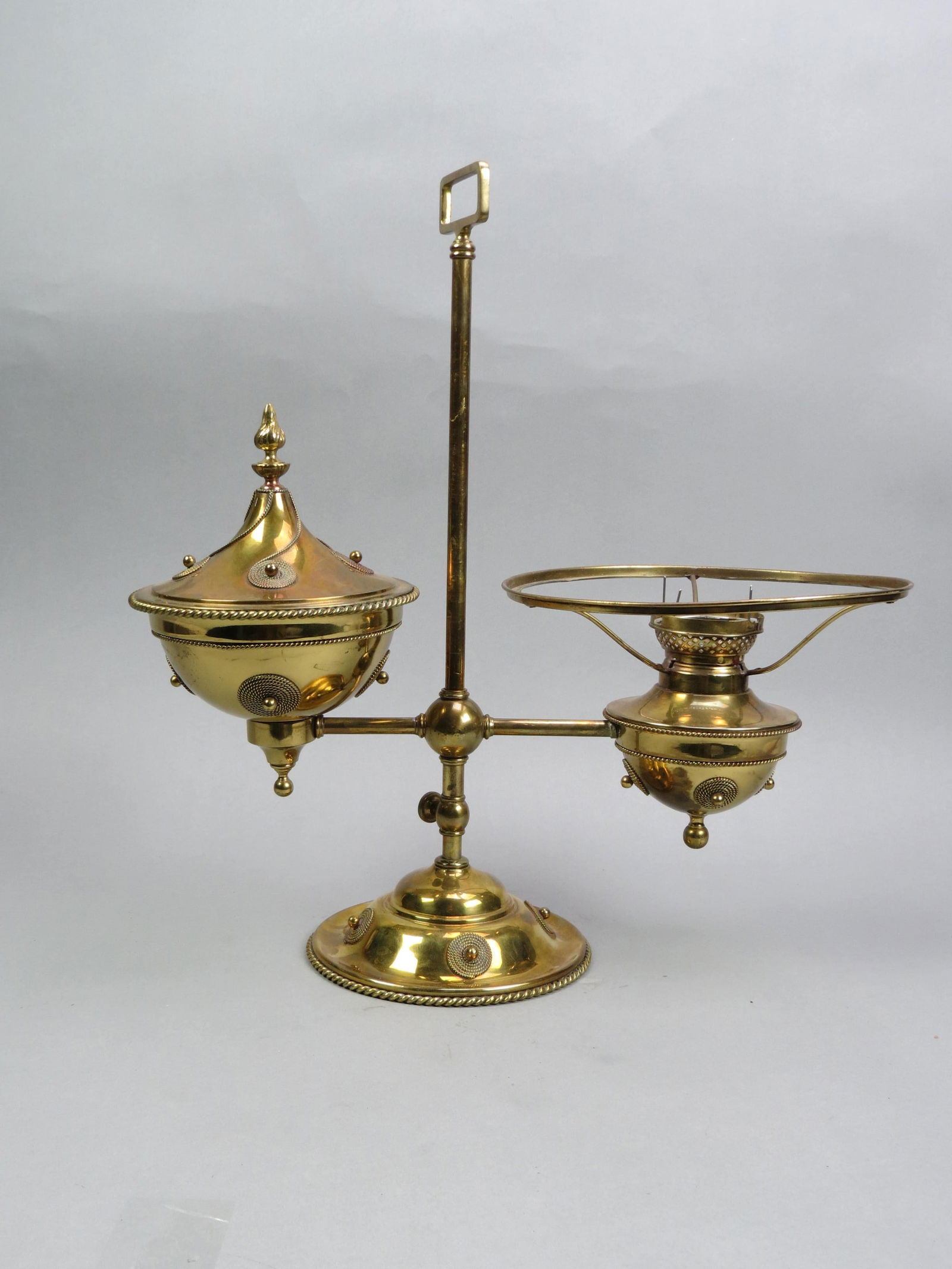 Antique Brass Lamp Base, made for Tiffany, (1 of 11)