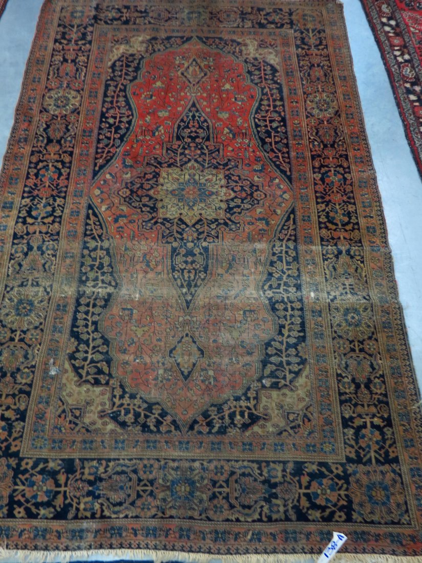Antique Ferrahan Sarouk Persian Handmade Rug, (1 of 5)